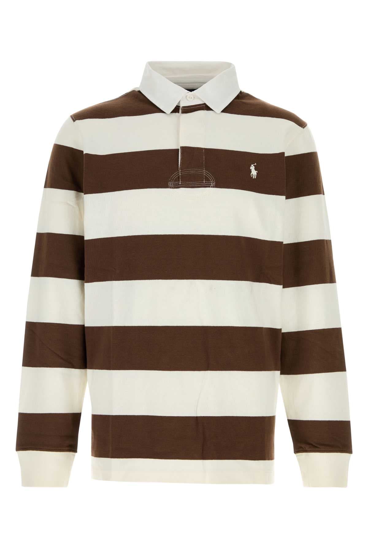 Embroidered cotton polo shirt