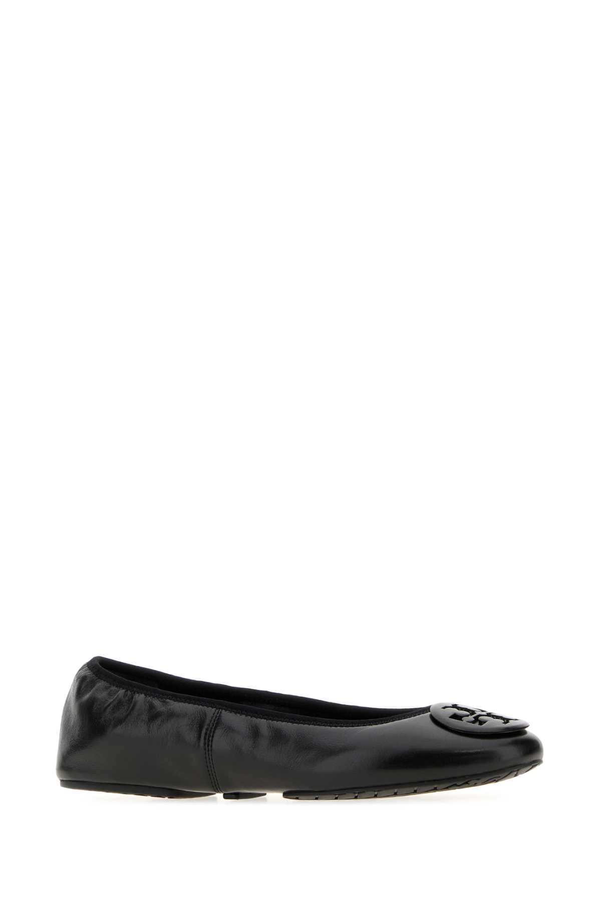 Black leather Reva ballerinas - мініатюра 2