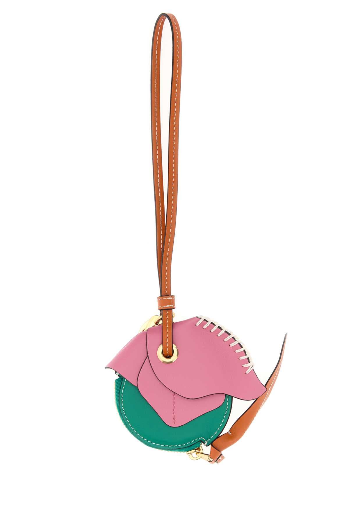 Multicolor leather keyring - мініатюра 2