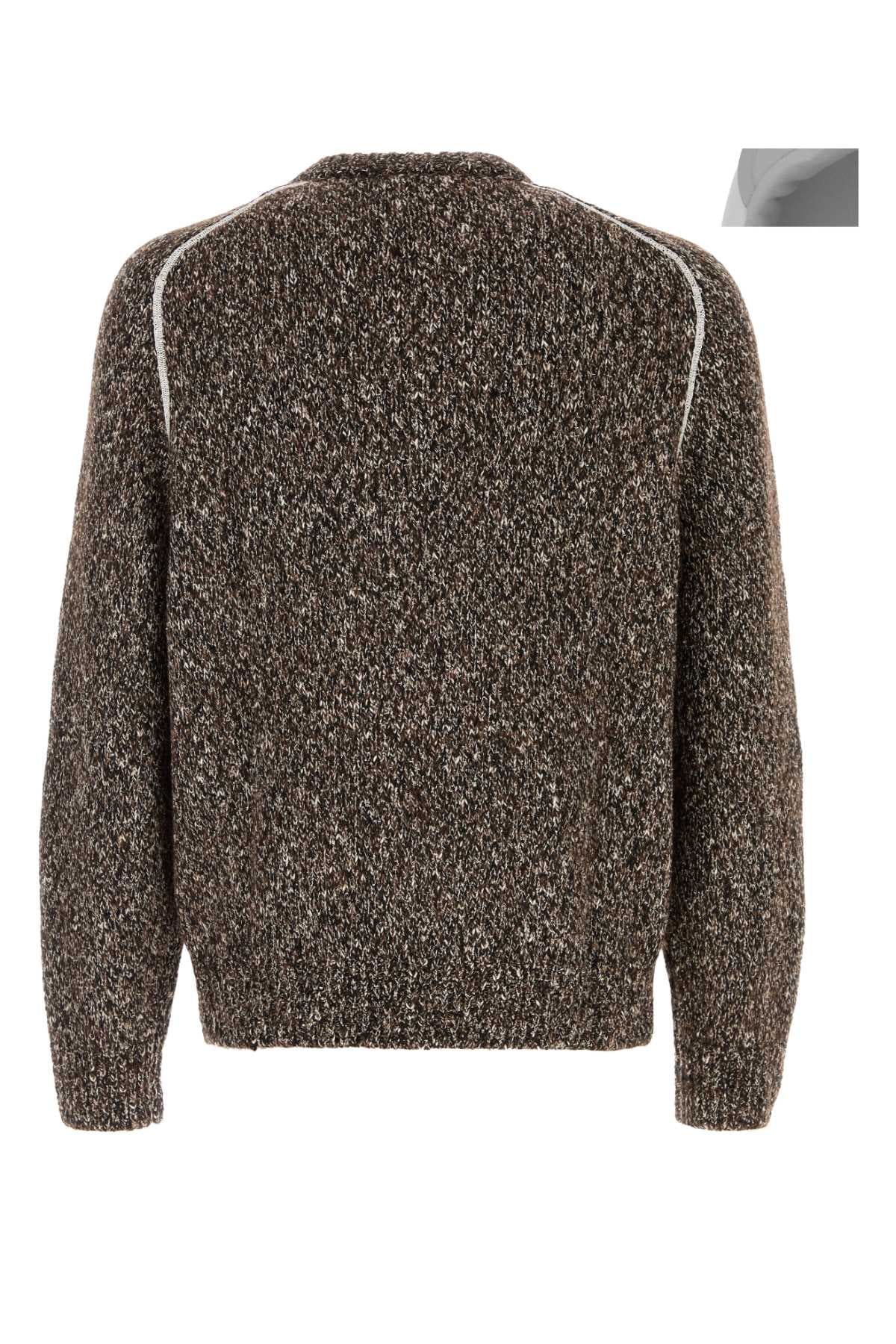 Multicolor wool blend cardigan - мініатюра 2