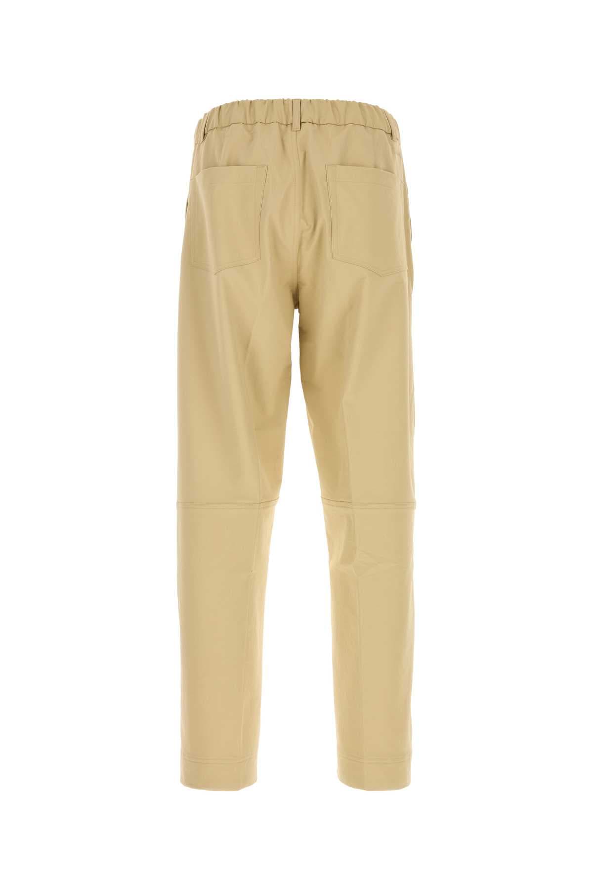 Beige stretch nylon blend pant - мініатюра 2
