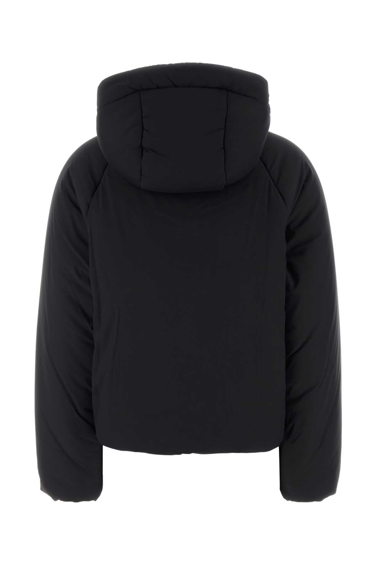 Black nylon padded jacket - мініатюра 2