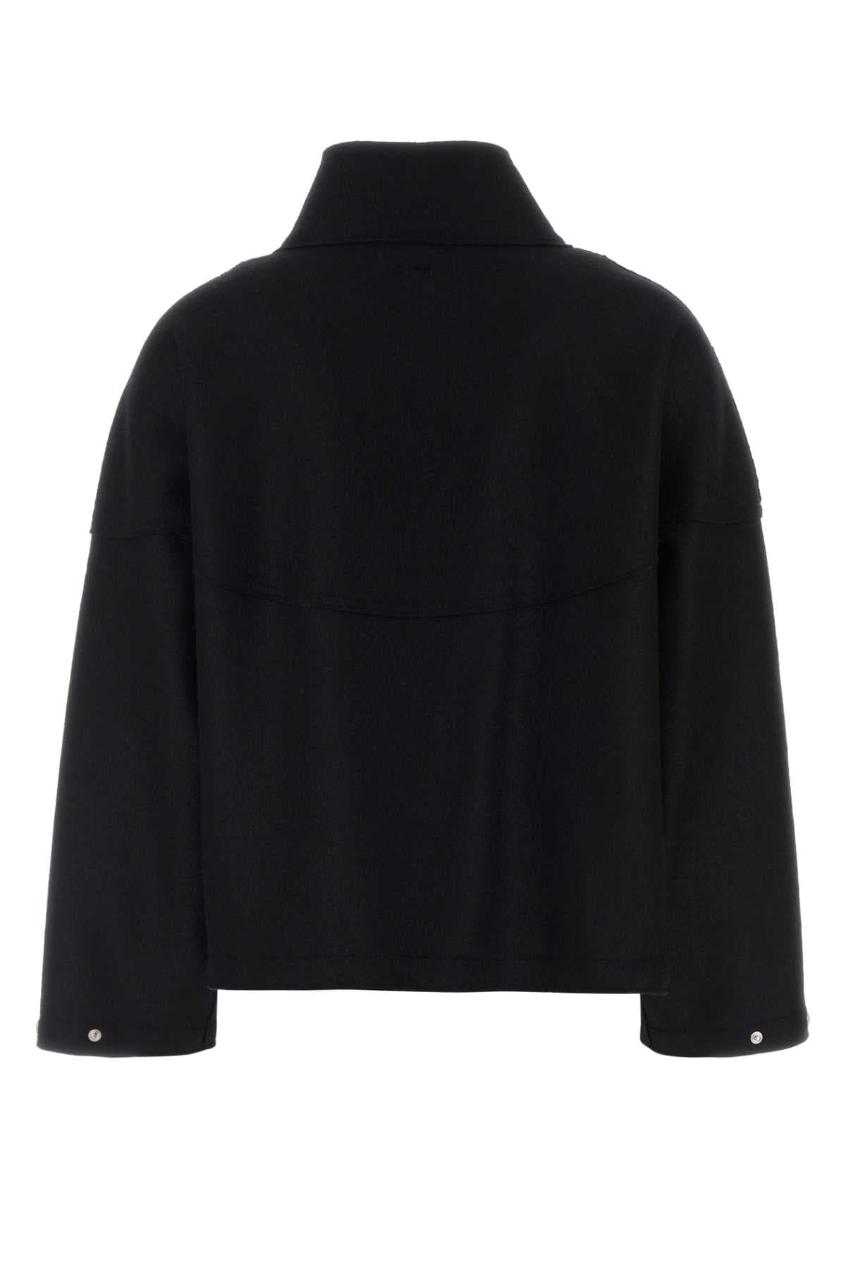 Black wool sweatshirt - мініатюра 2