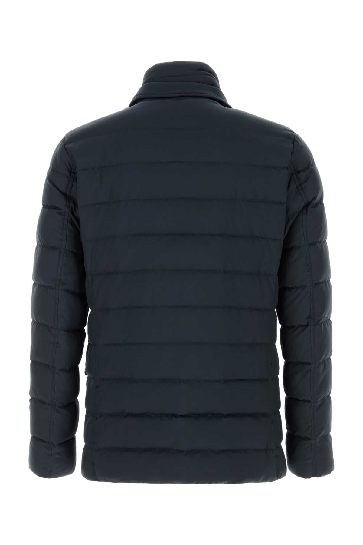 Navy blue polyester down jacket - мініатюра 2