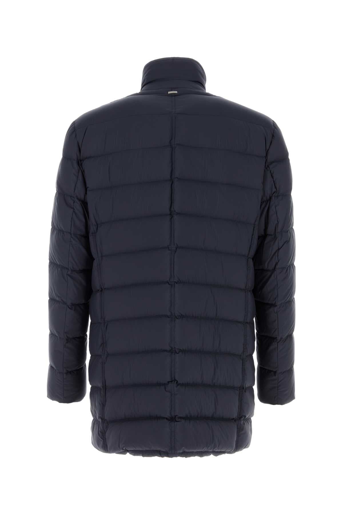 Navy blue nylon padded jacket - мініатюра 2