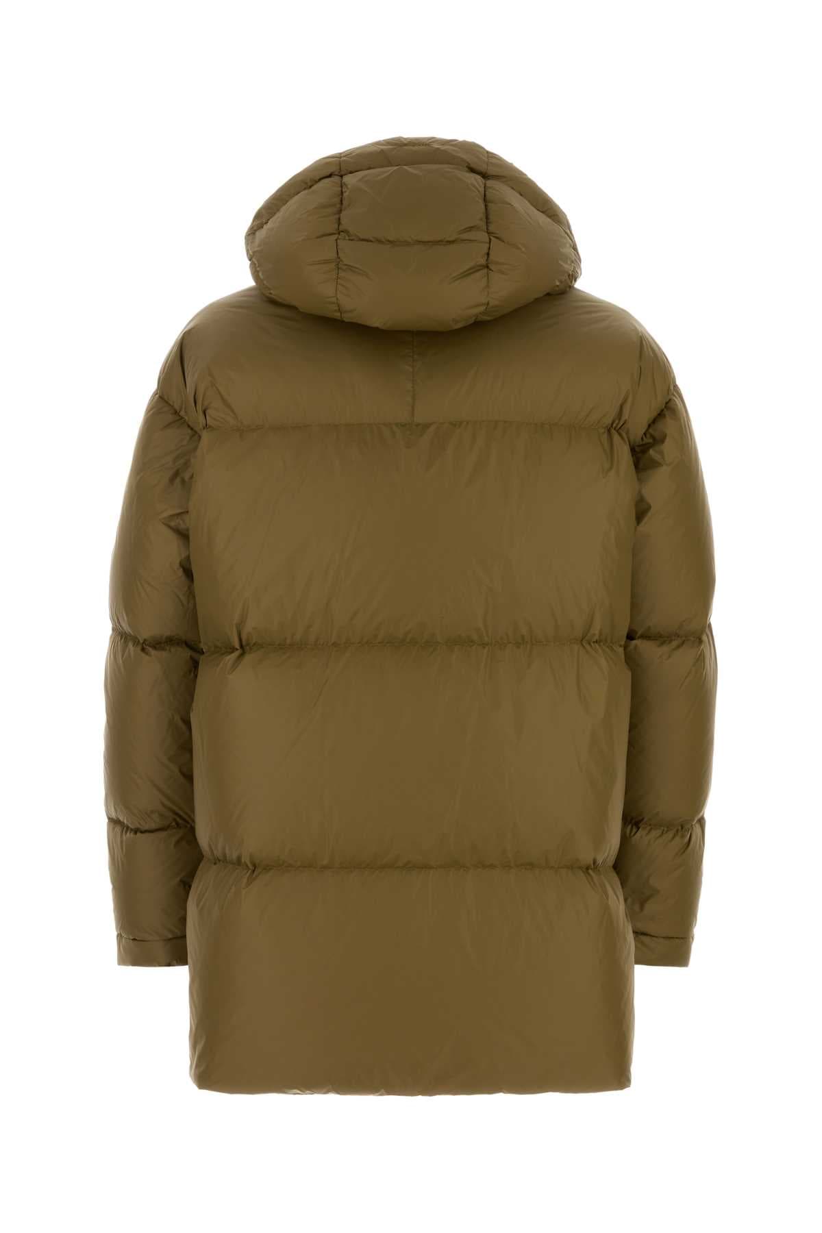 Army green nylon down jacket - мініатюра 2
