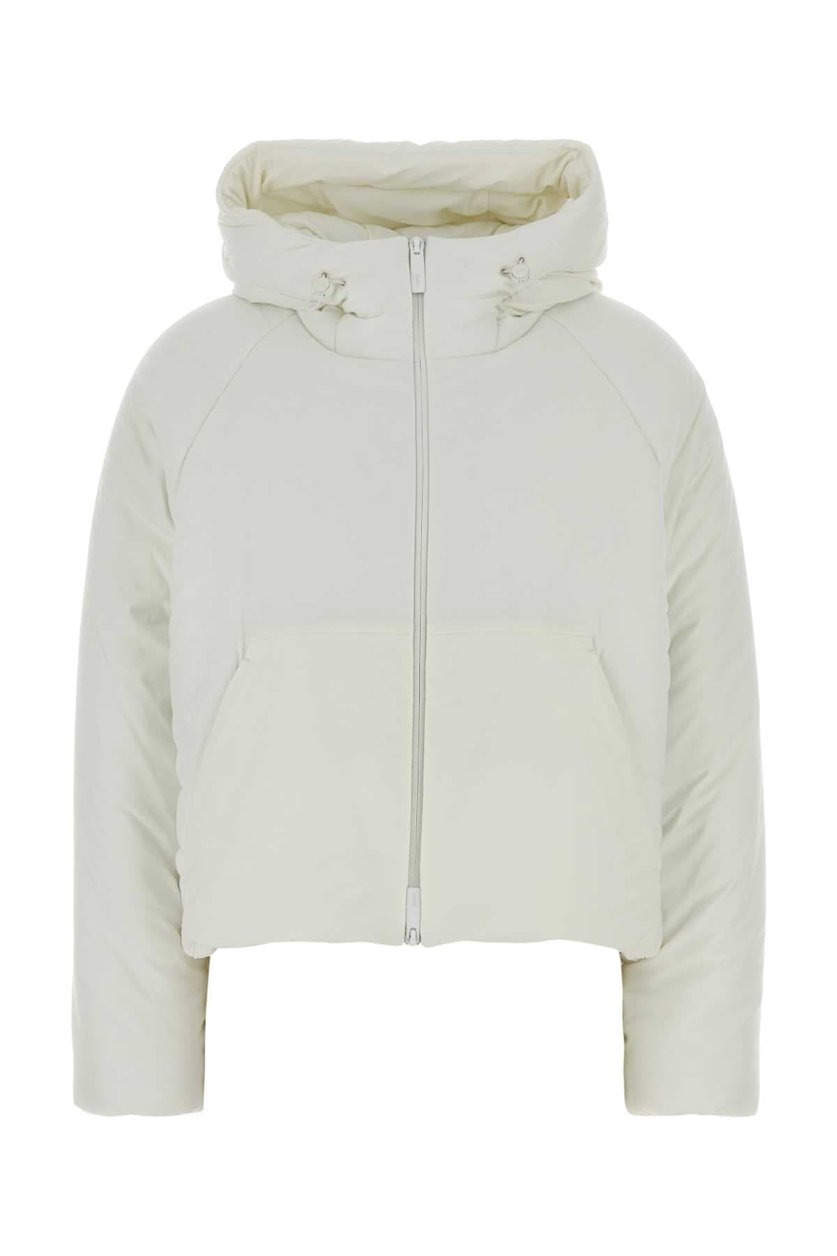 White nylon padded jacket