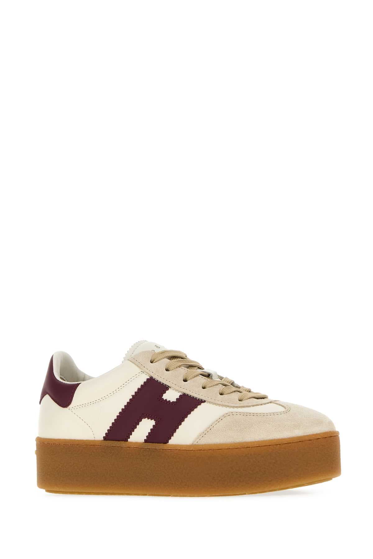 Two-tone leather and suede H698 sneakers - мініатюра 2