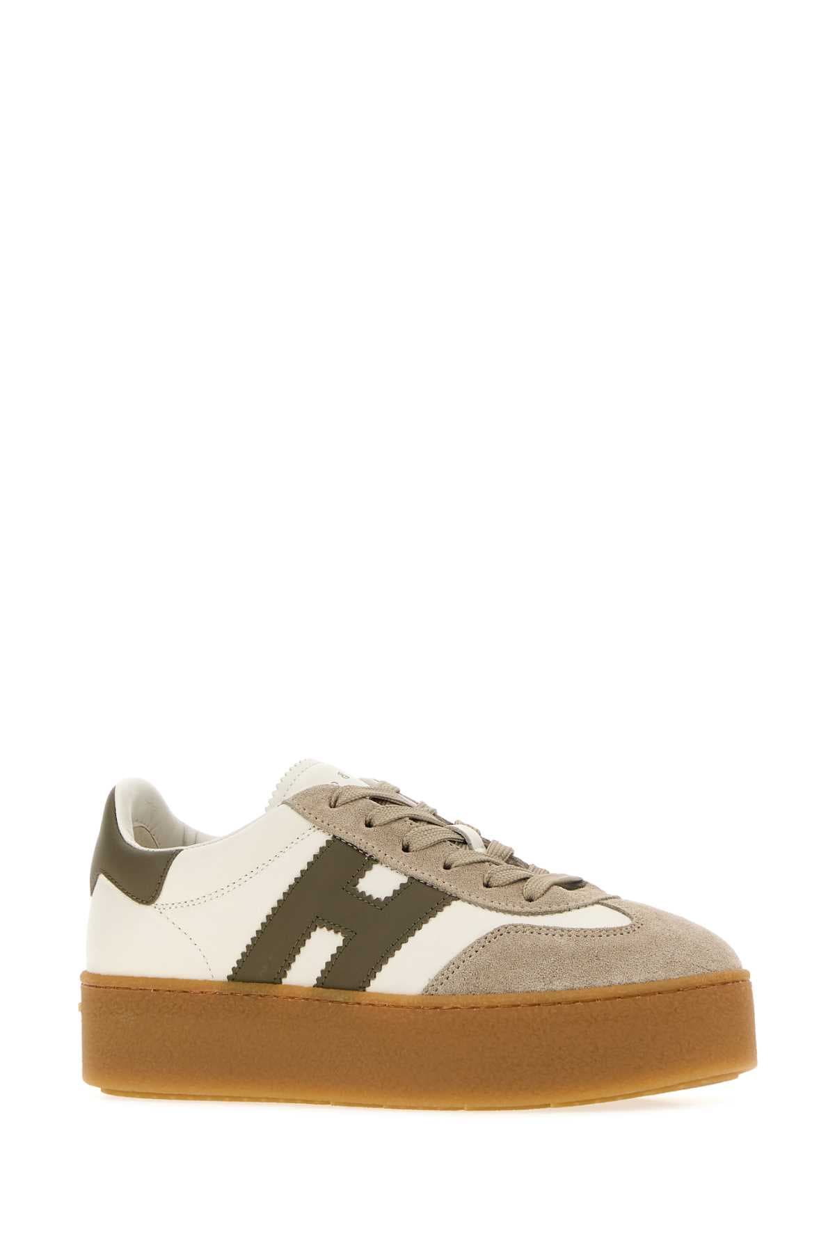 Multicolor leather and suede H698 sneakers - мініатюра 2