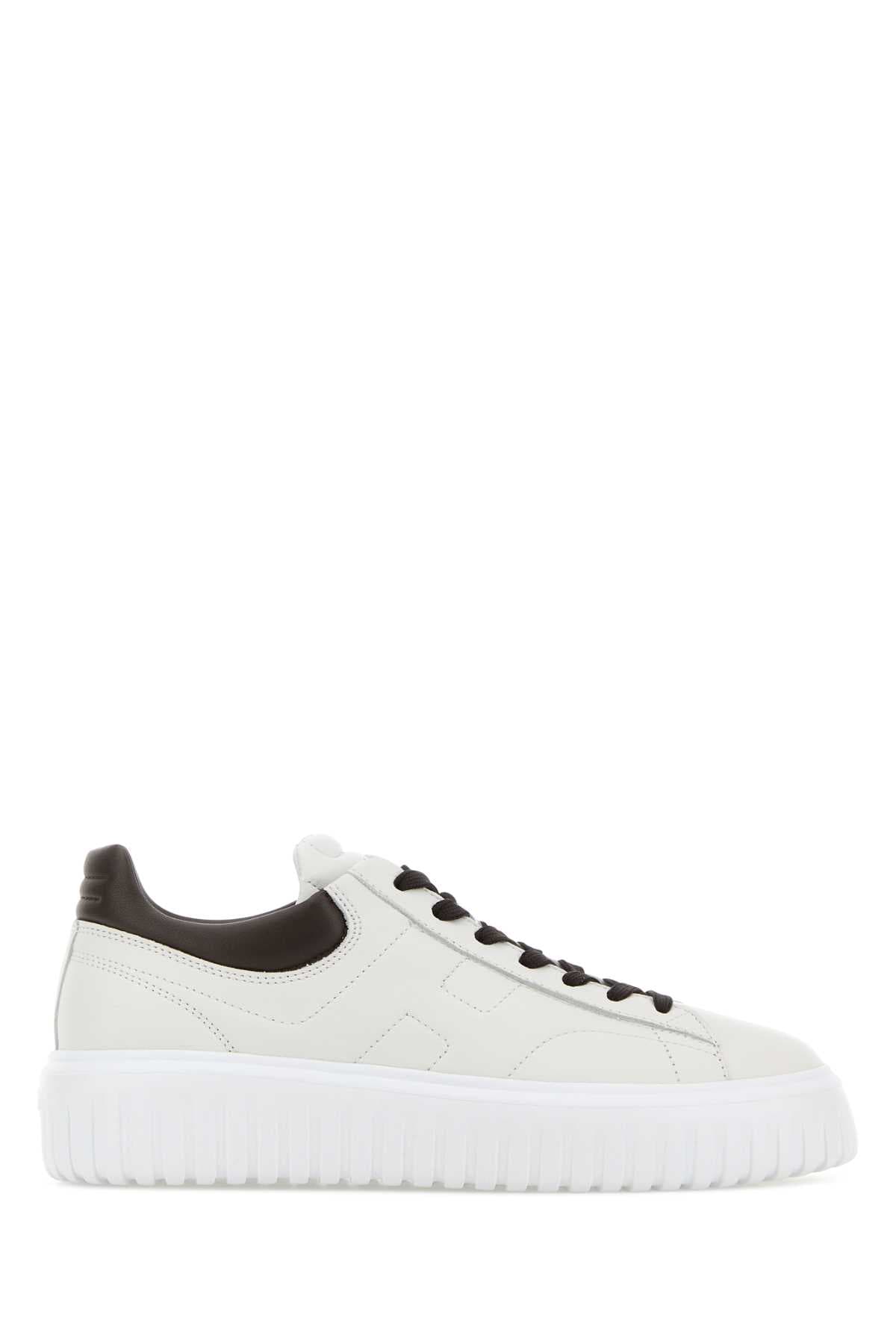 White leather H-Stripes sneakers