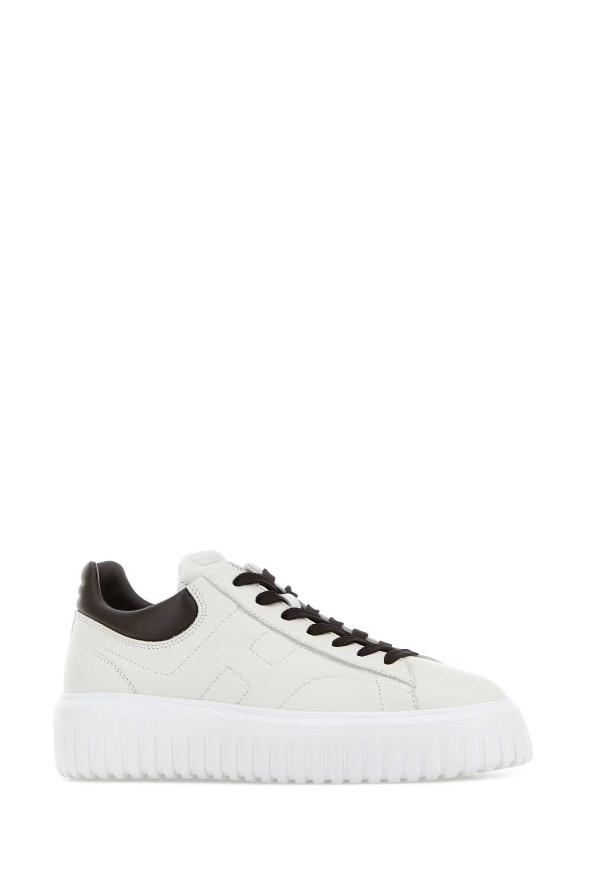 White leather H-Stripes sneakers - мініатюра 2