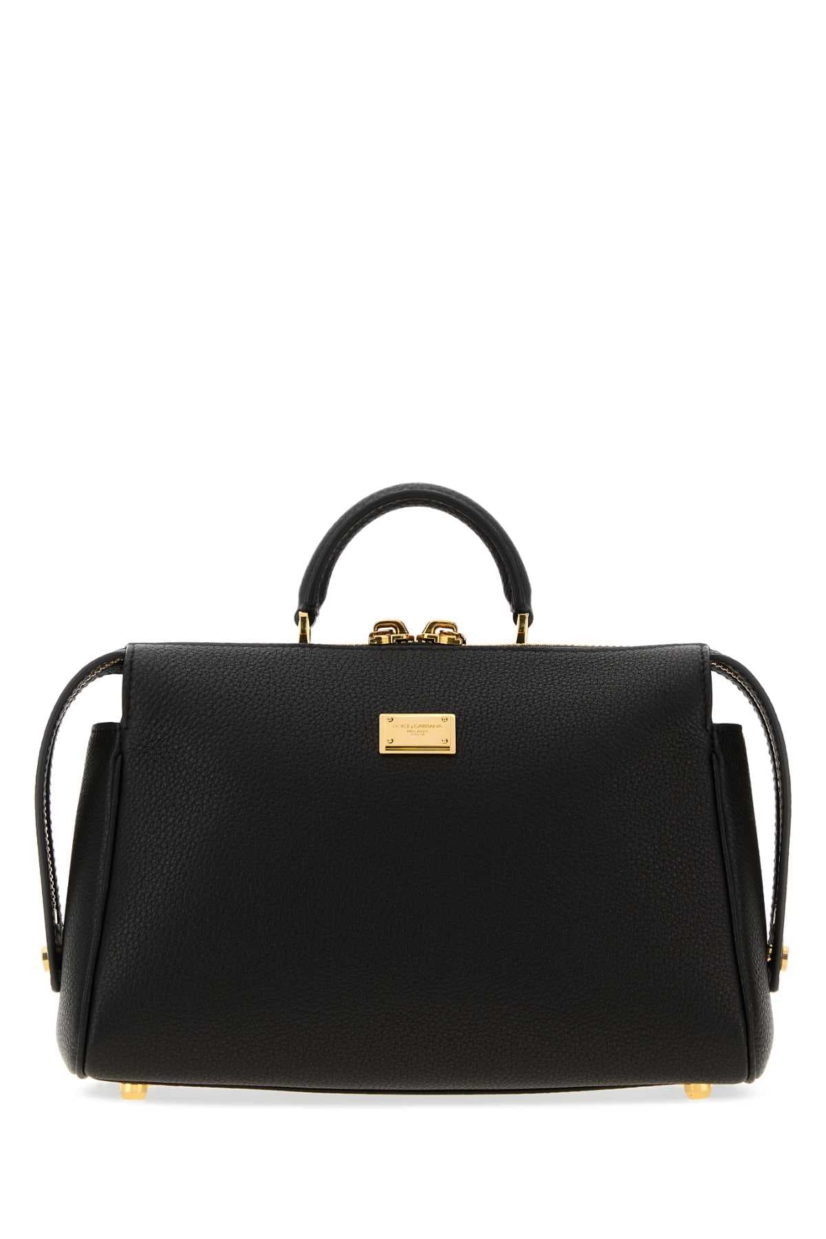Black leather Vittoria handbag