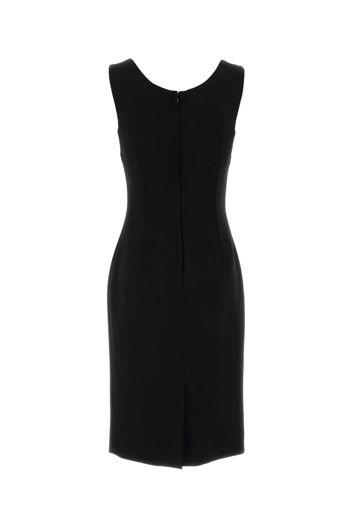 Black wool dress - мініатюра 2