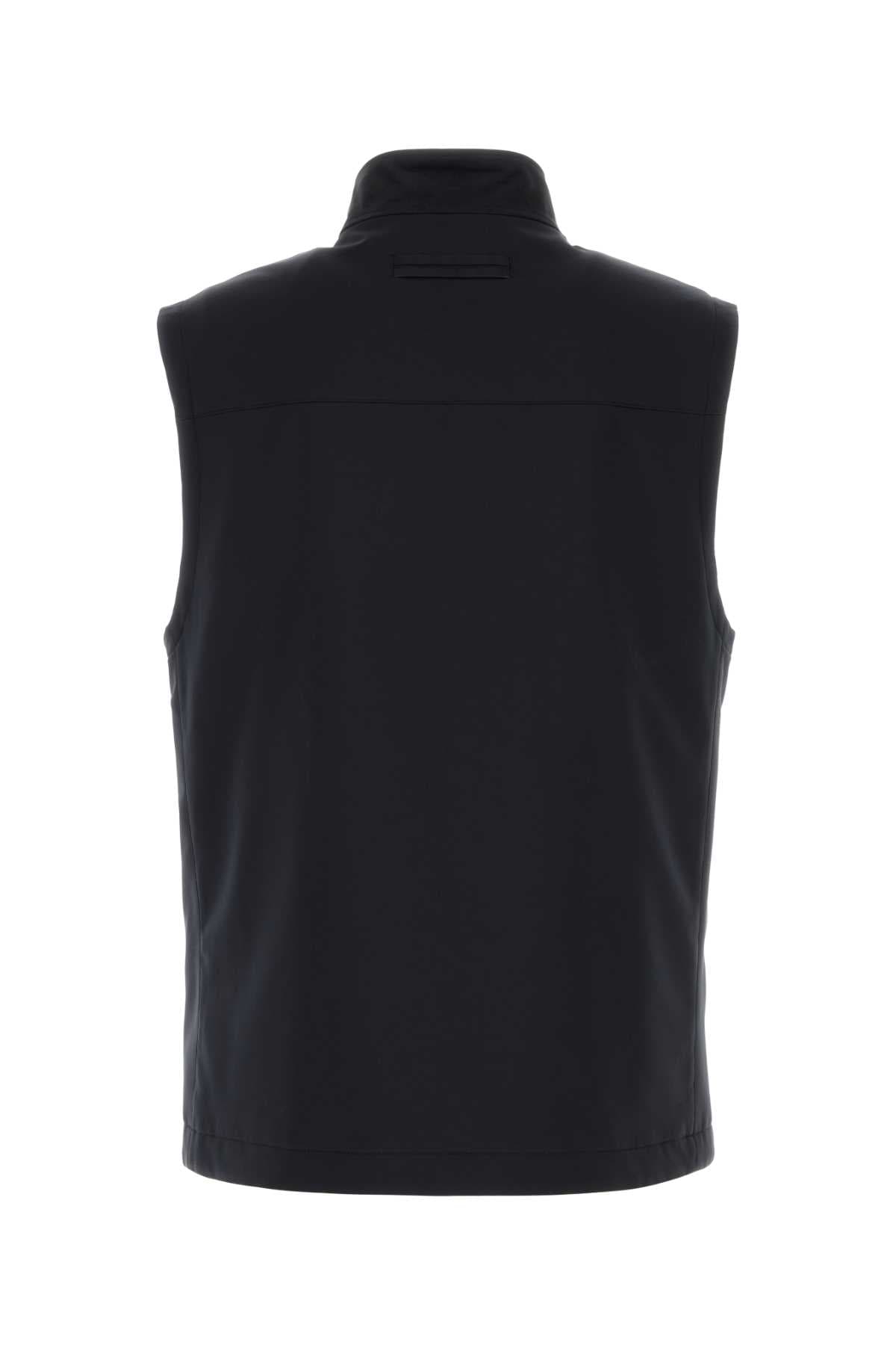 Midnight blue polyester Motorin sleeveless jacket - мініатюра 2