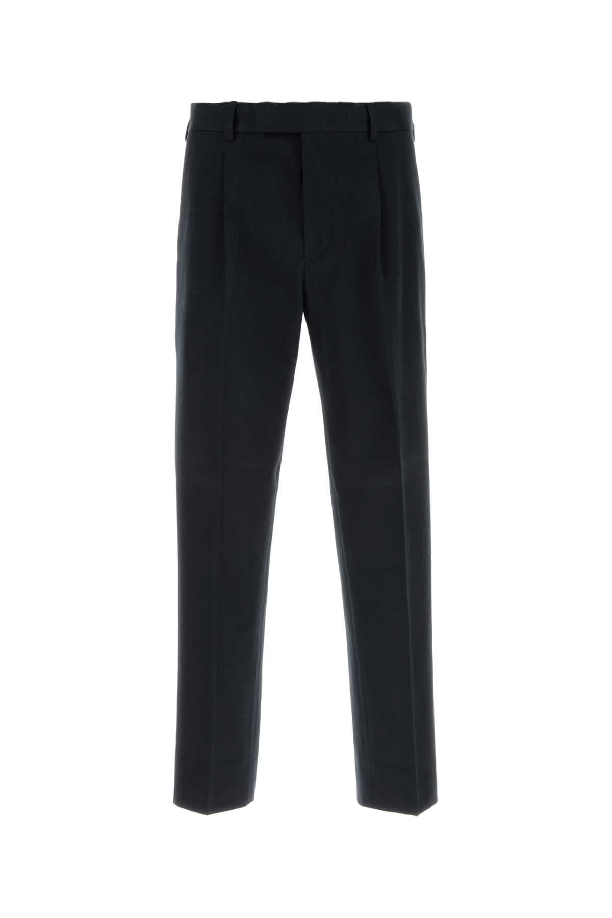 Midnight blue cotton blend pant