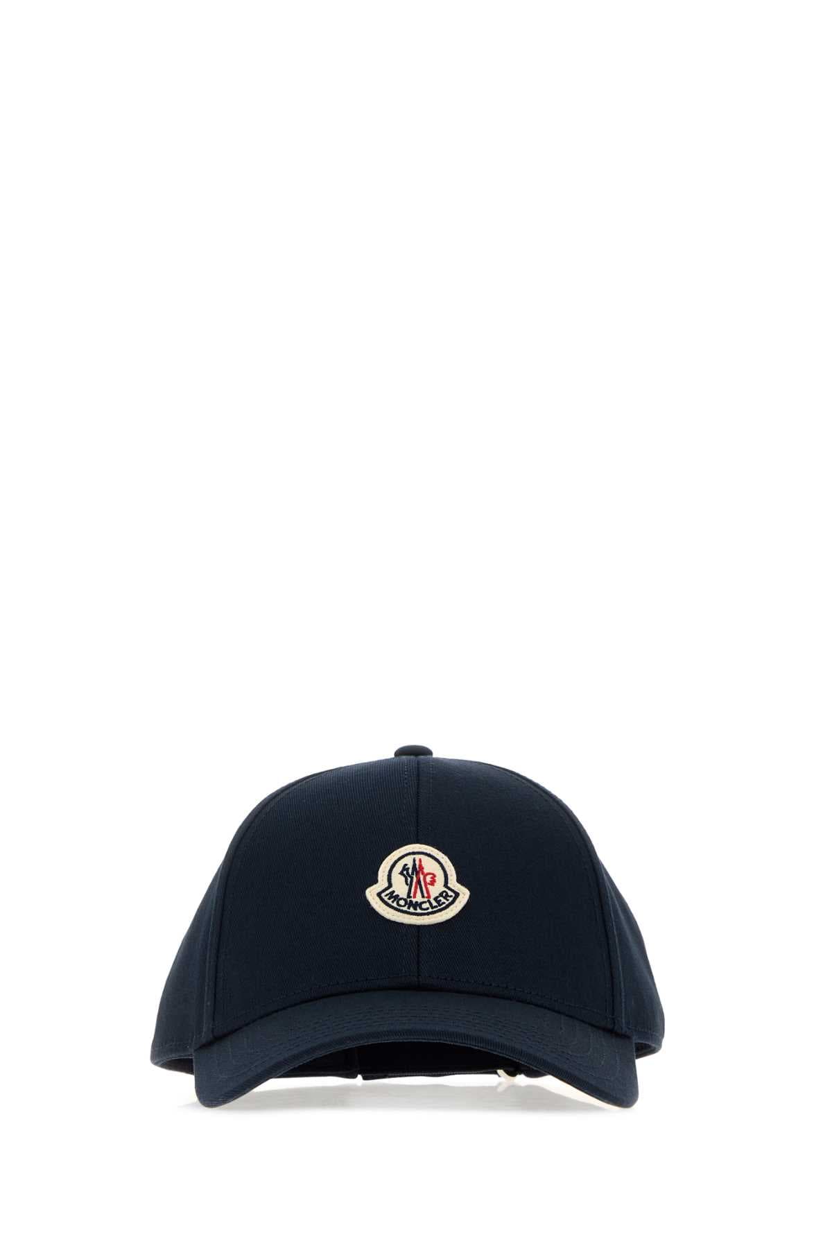 Midnight blue cotton baseball cap