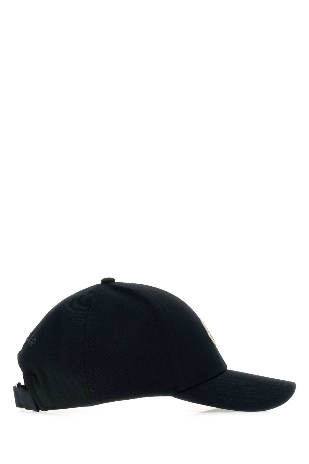 Black cotton baseball cap - мініатюра 2