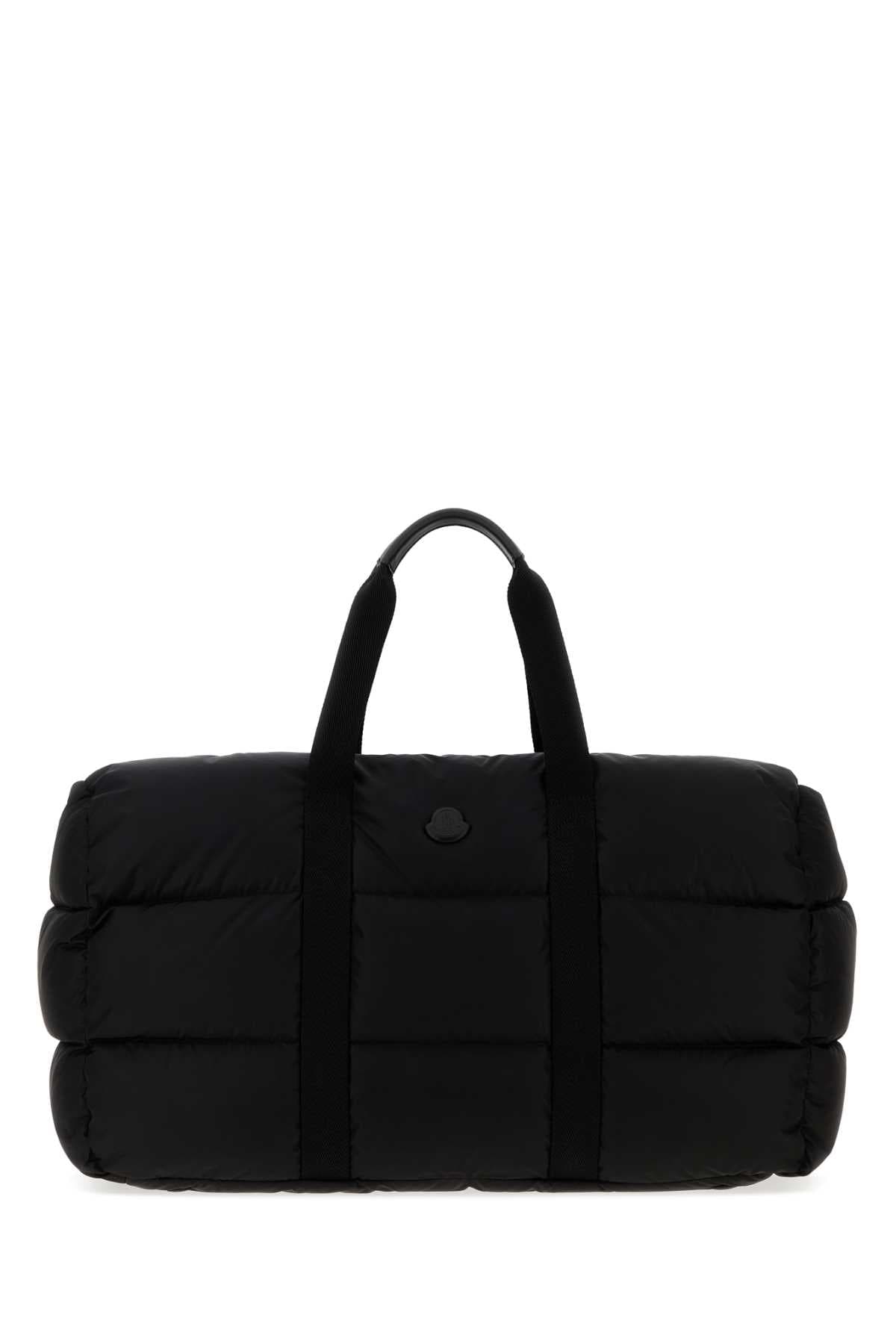 Black nylon Caradoc duffle bag