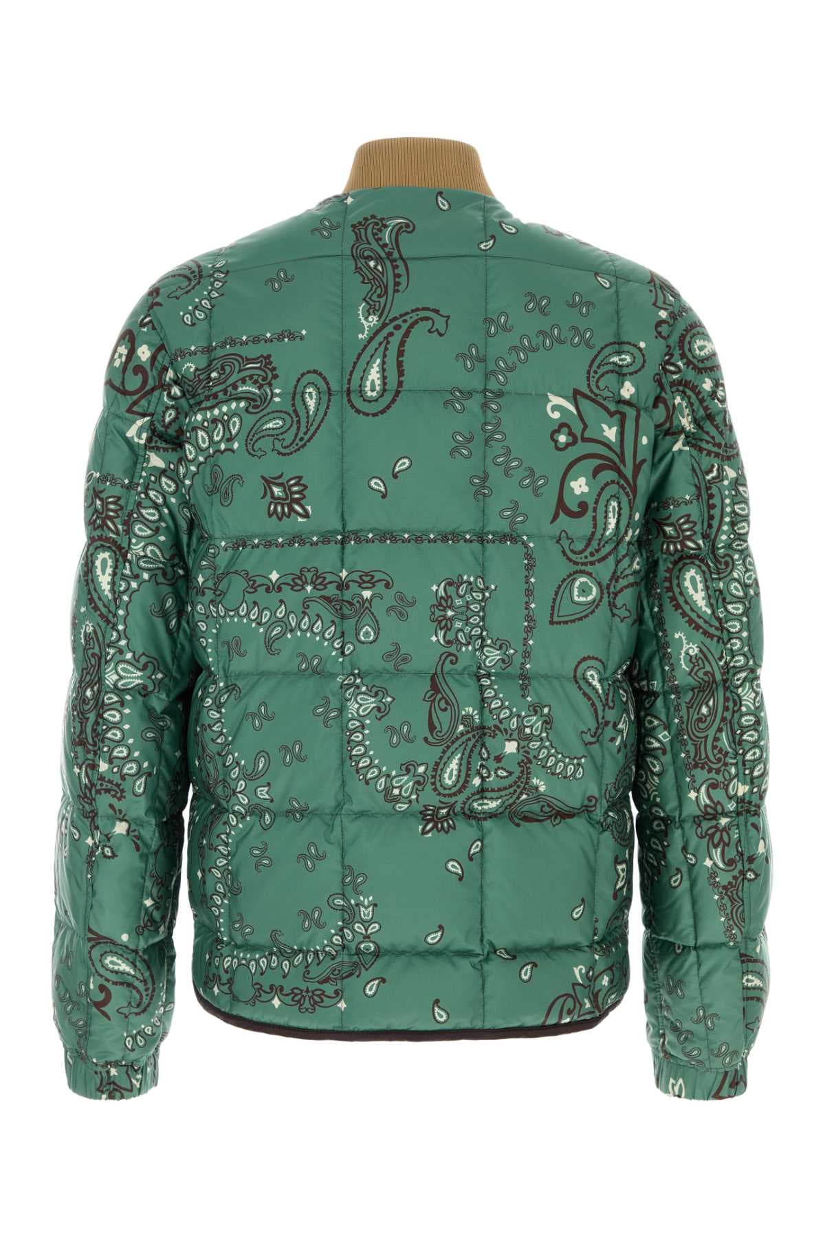 Printed polyester reversible Chalvron down jacket - мініатюра 2