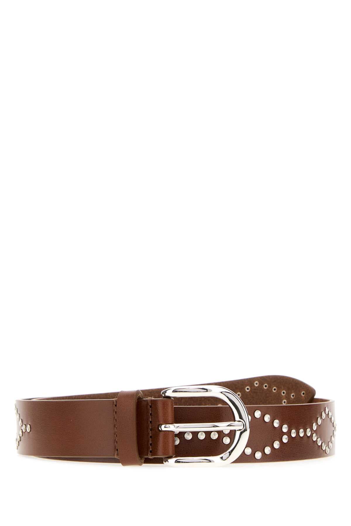 Brown leather Liliana belt