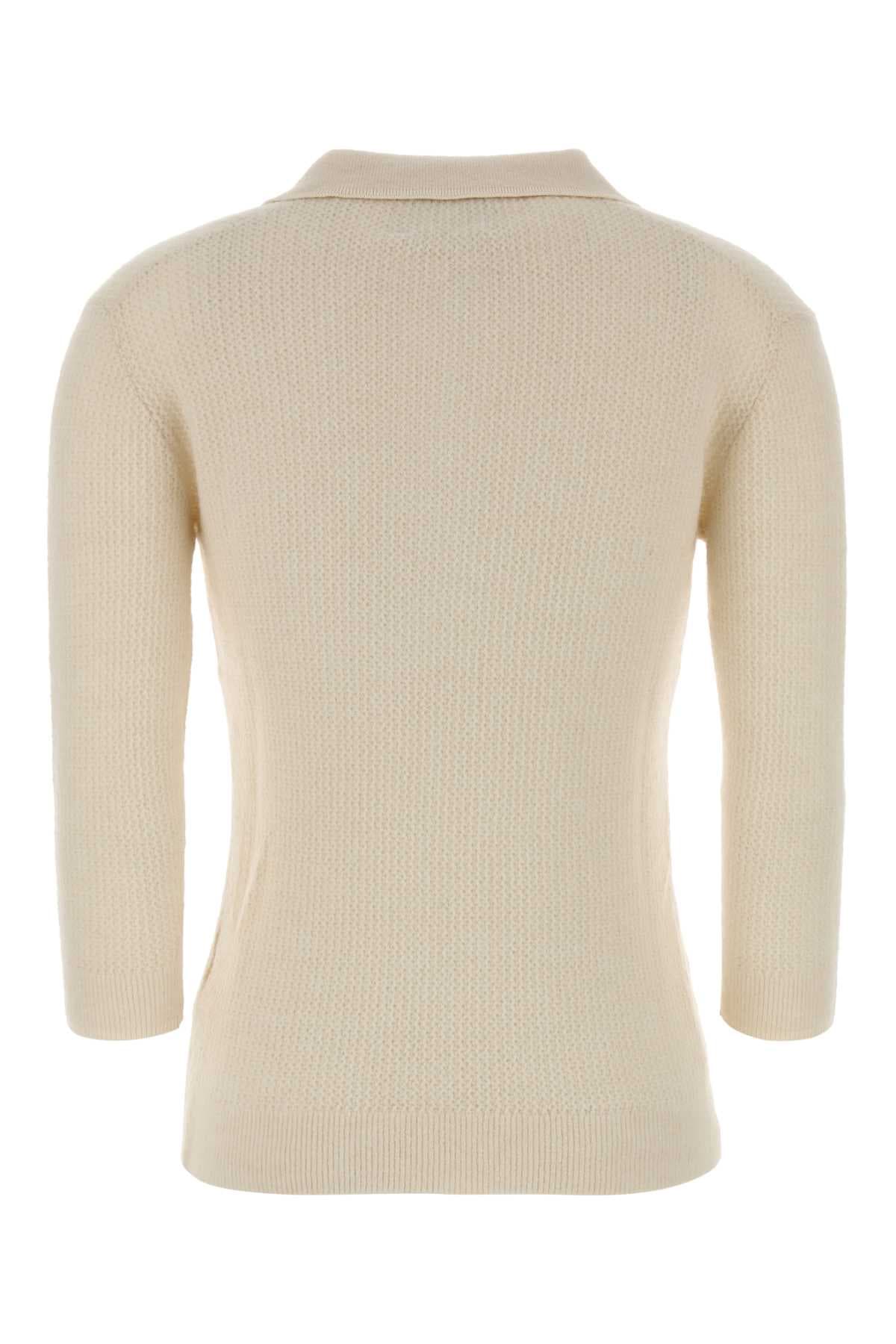 Ivory alpaca blend Nathalie sweater - мініатюра 2