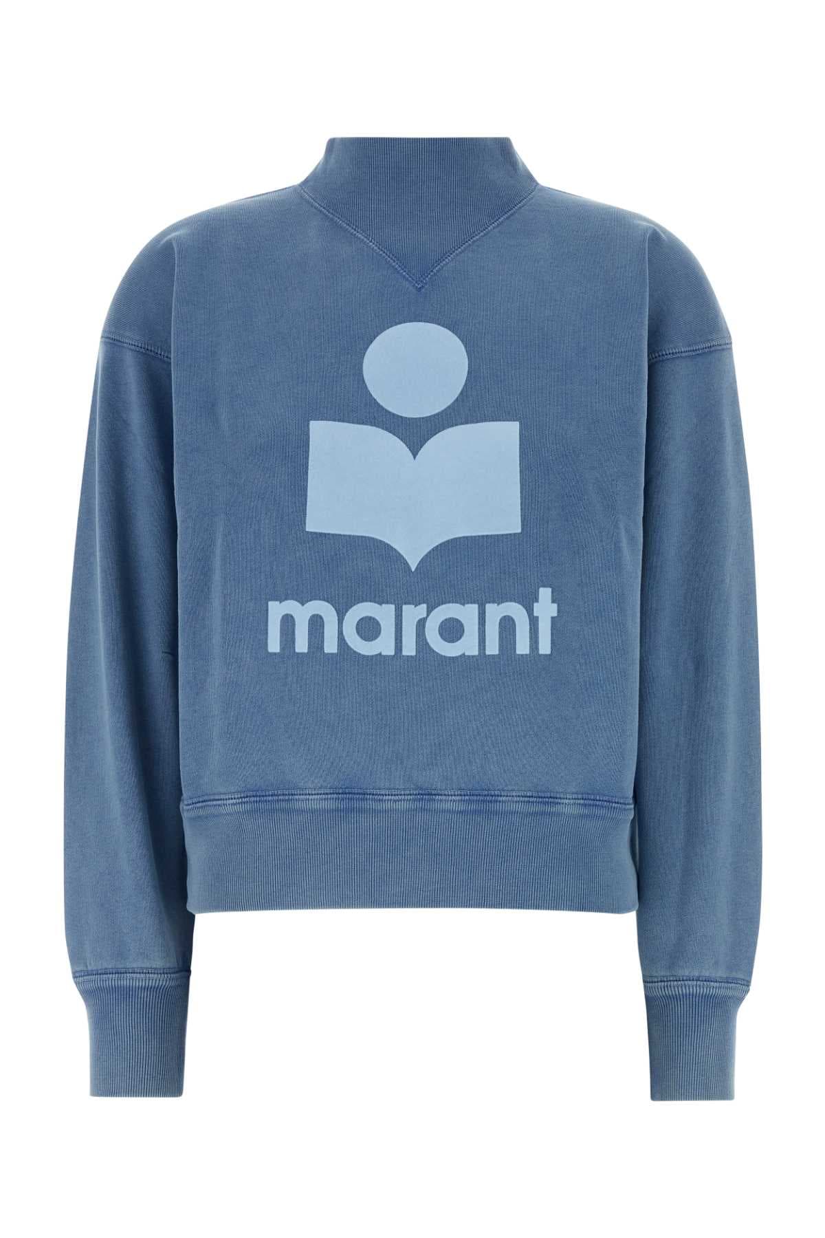 Air force blue cotton blend Moby sweatshirt