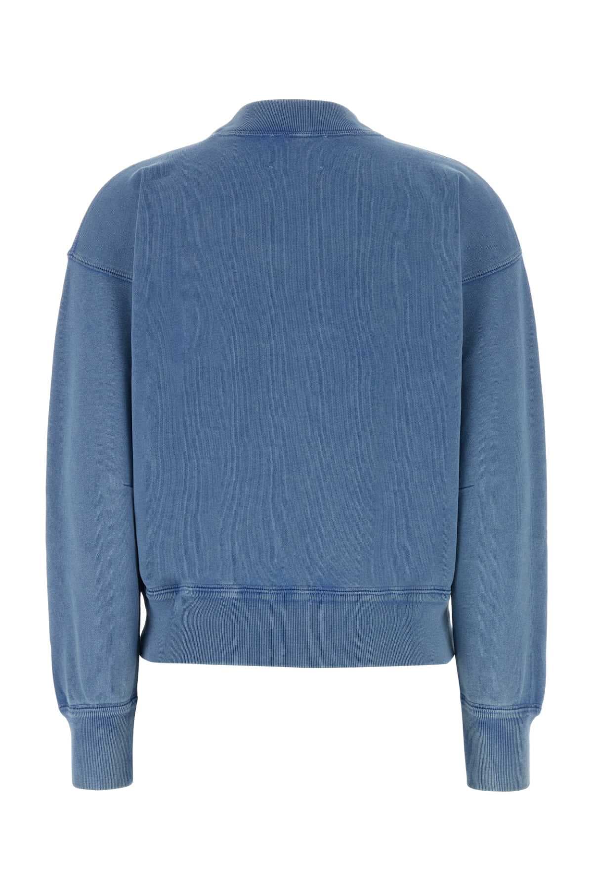 Air force blue cotton blend Moby sweatshirt - мініатюра 2