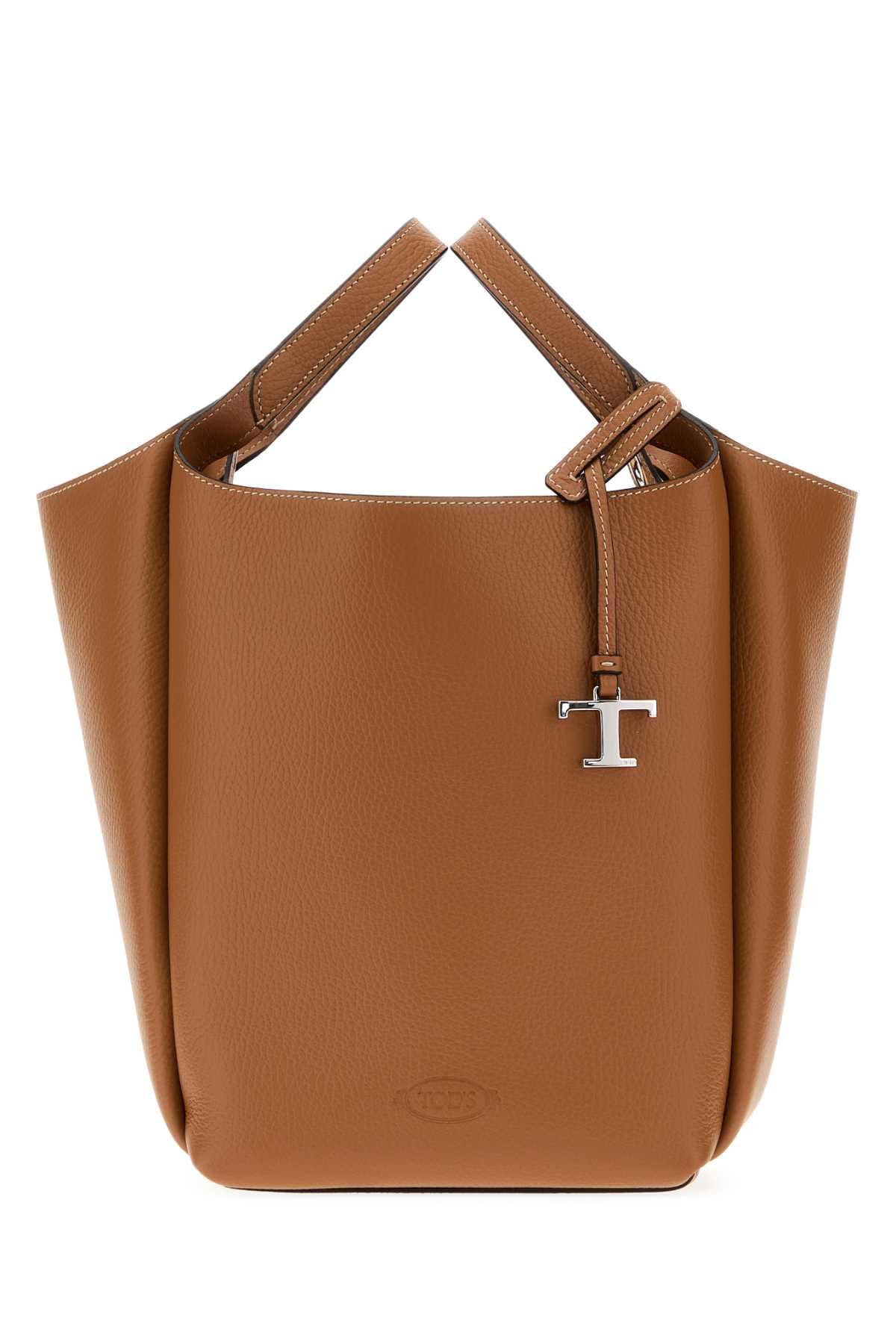 Camel leather Apa bucket bag