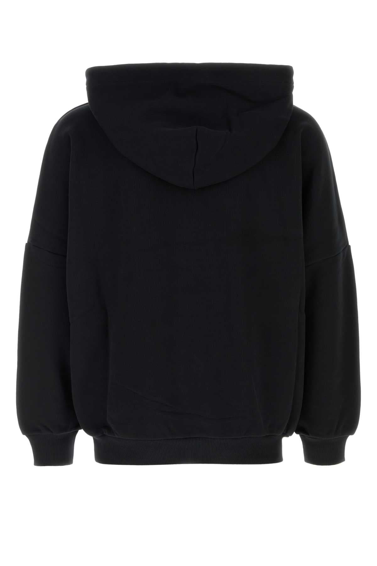Black cotton sweatshirt - мініатюра 2