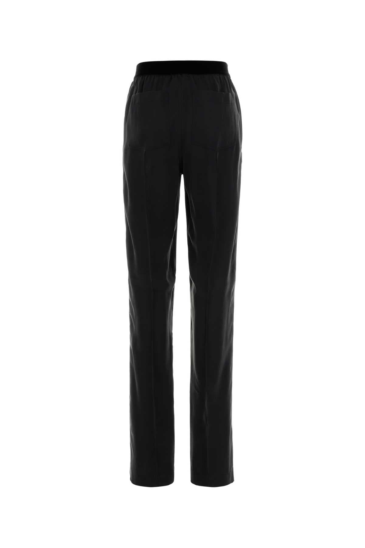 Black silk pyjamas pant - мініатюра 2