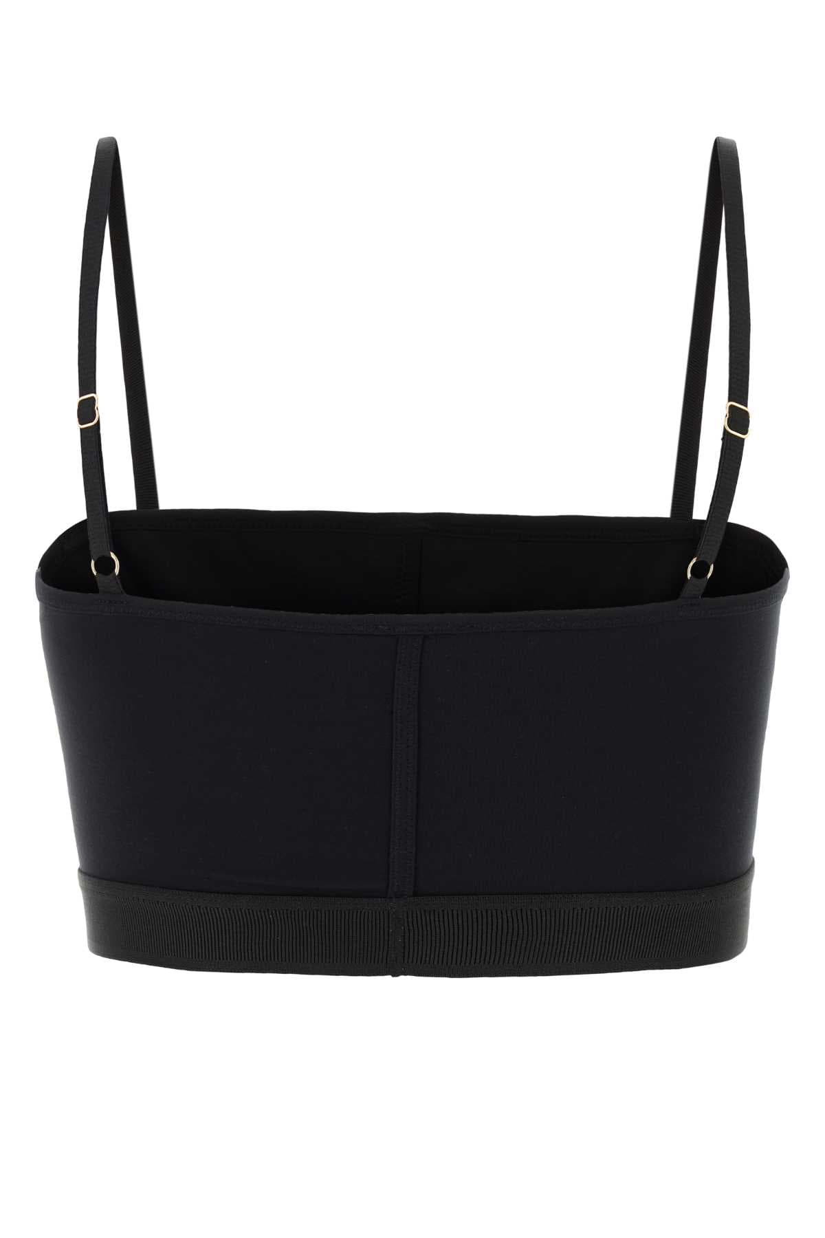 Black stretch modal bra - мініатюра 2