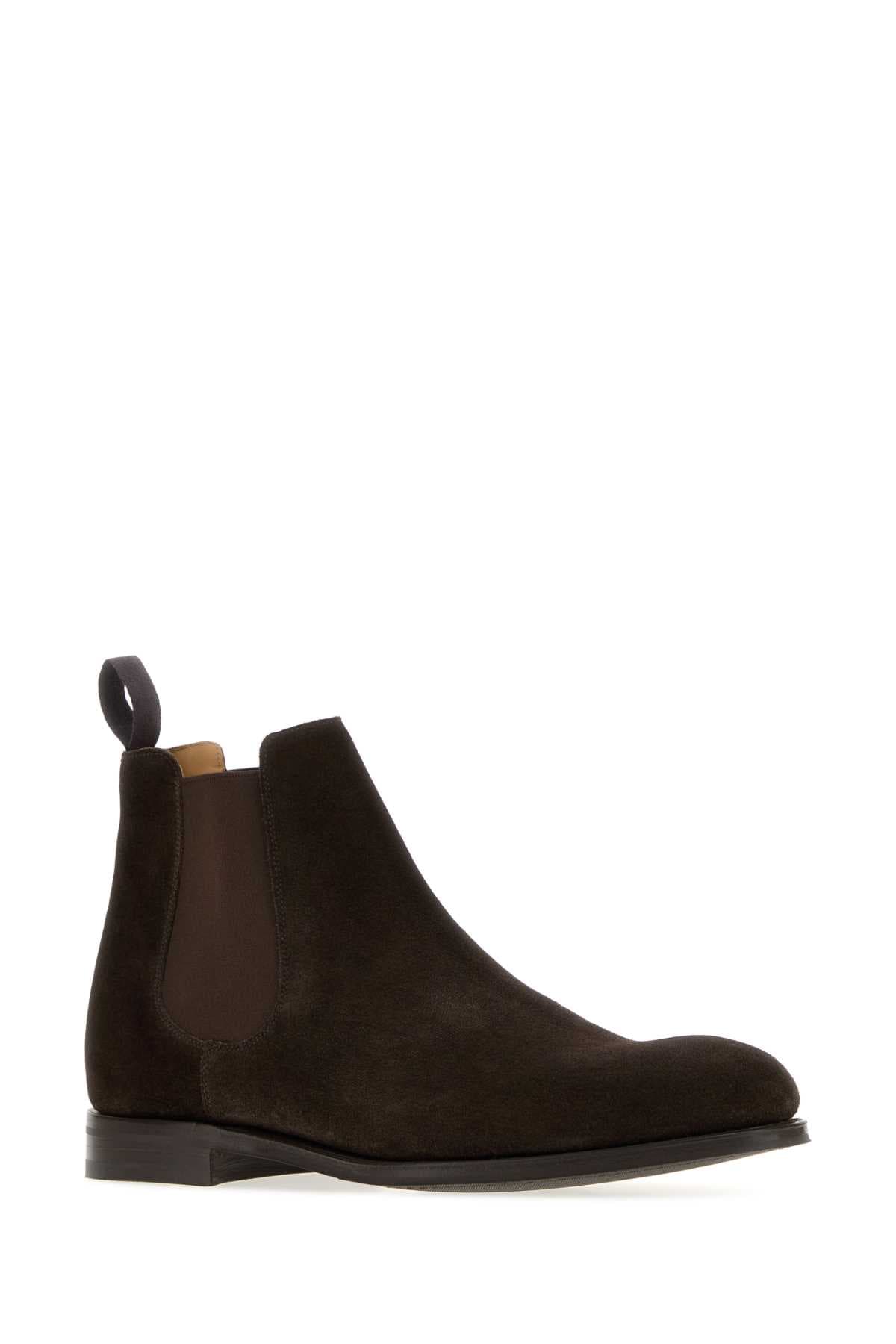 Dark brown suede Amberley 2.0 ankle boots - мініатюра 2