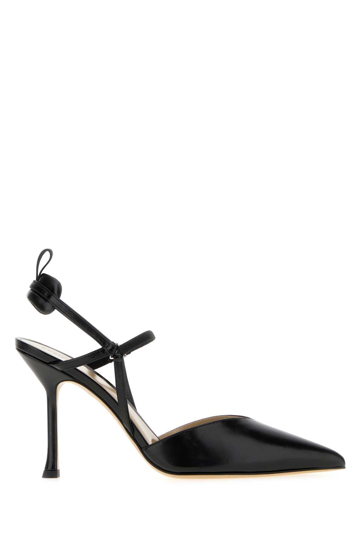Black leather Very Colibrì pumps
