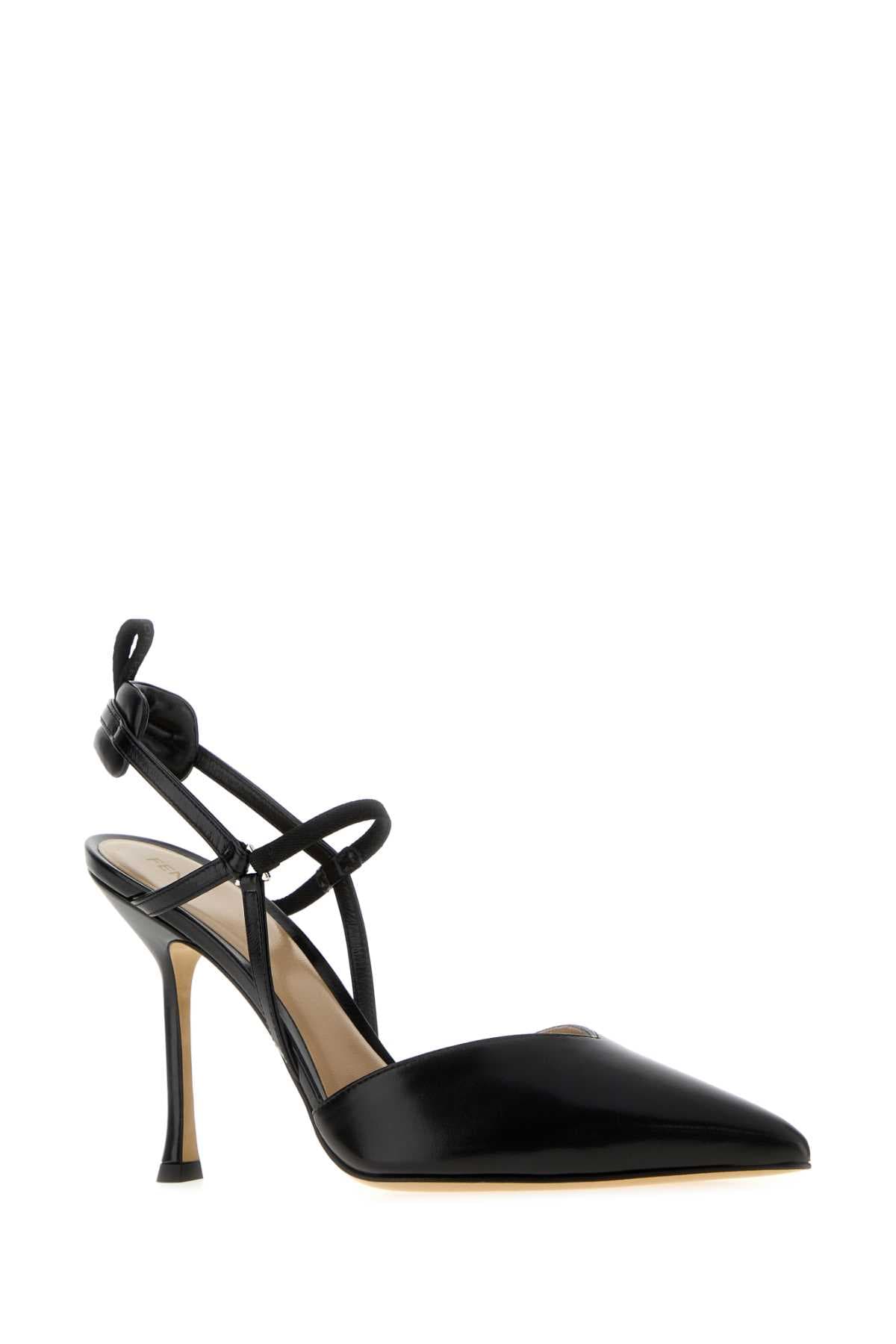 Black leather Very Colibrì pumps - мініатюра 2