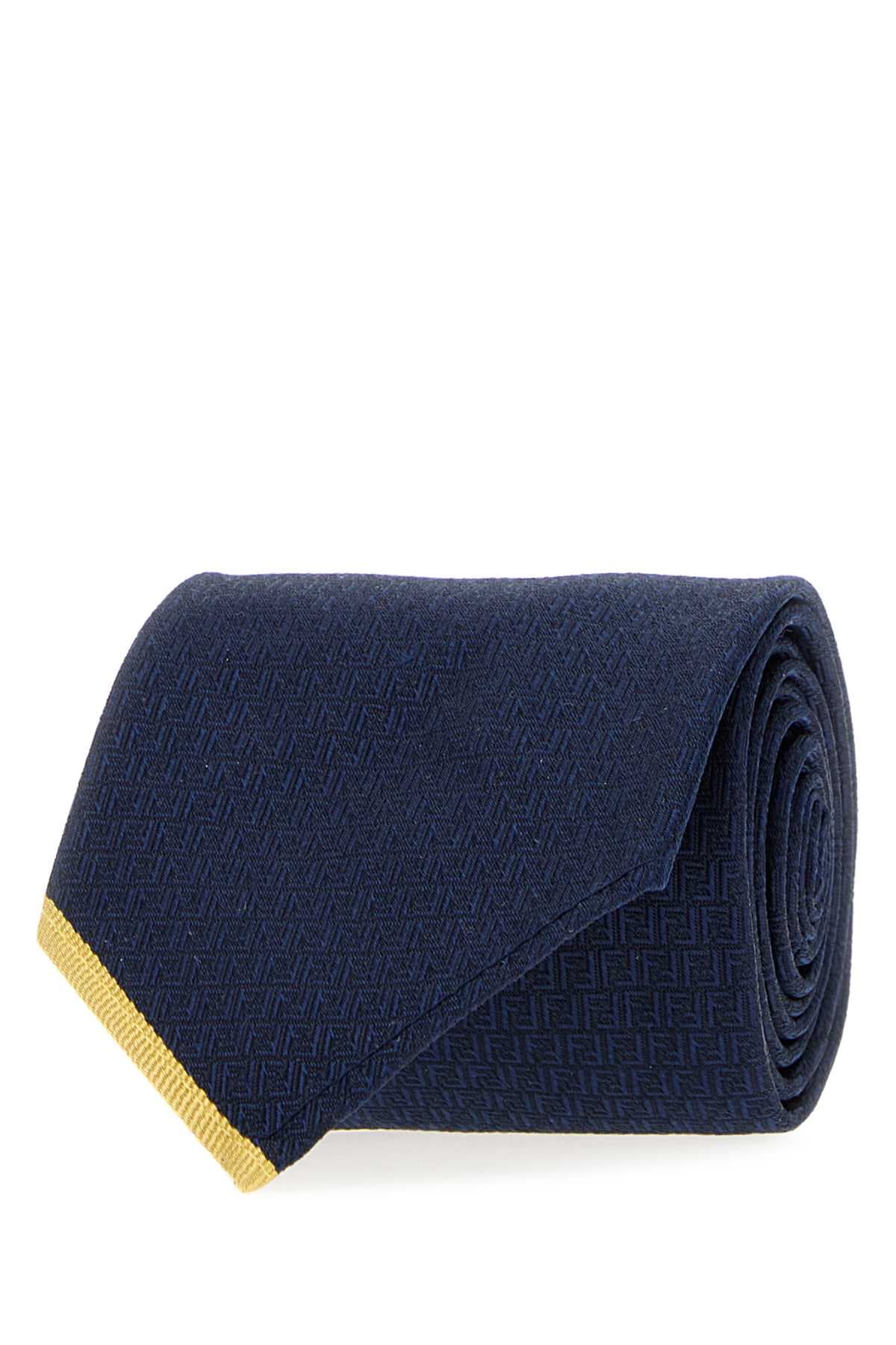 Navy blue silk tie