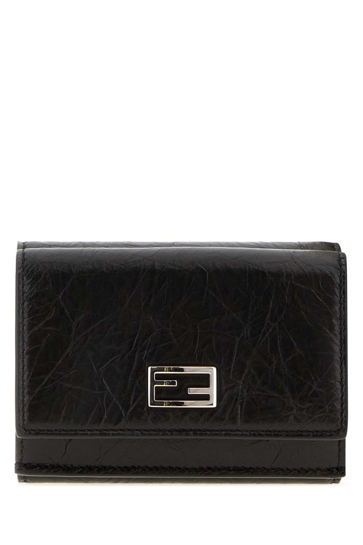 Black leather wallet