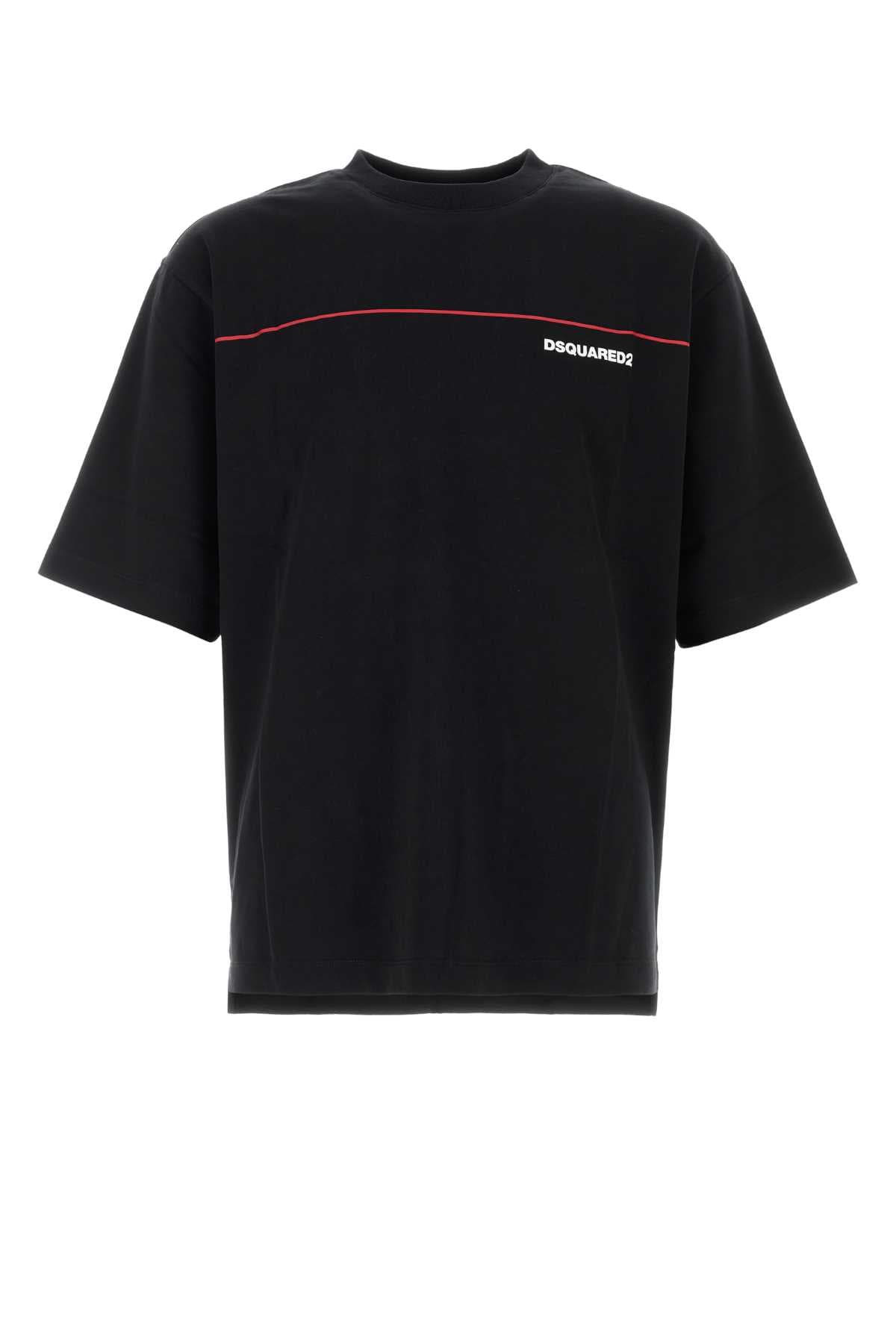 Black cotton oversize t-shirt