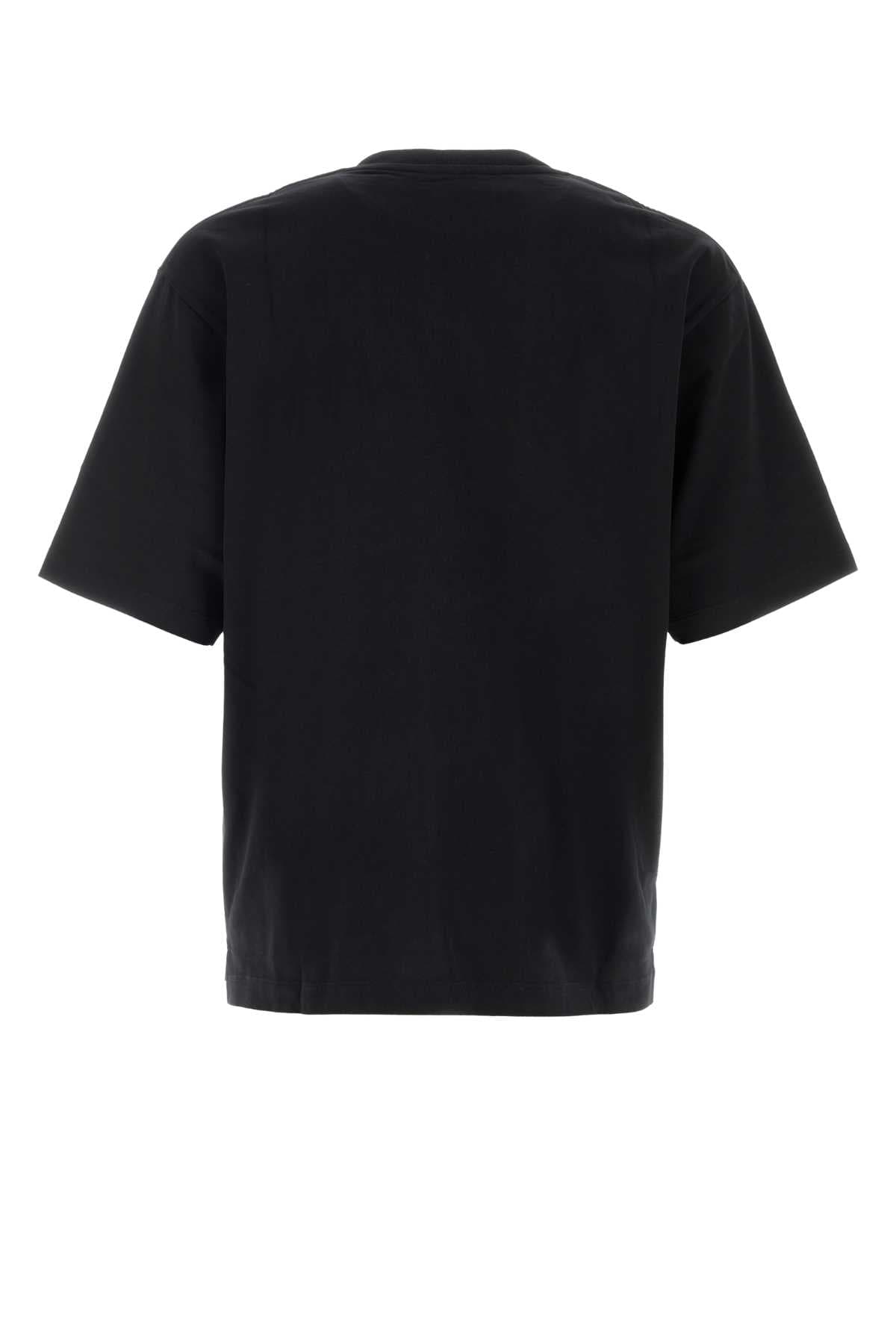 Black cotton oversize t-shirt - мініатюра 2