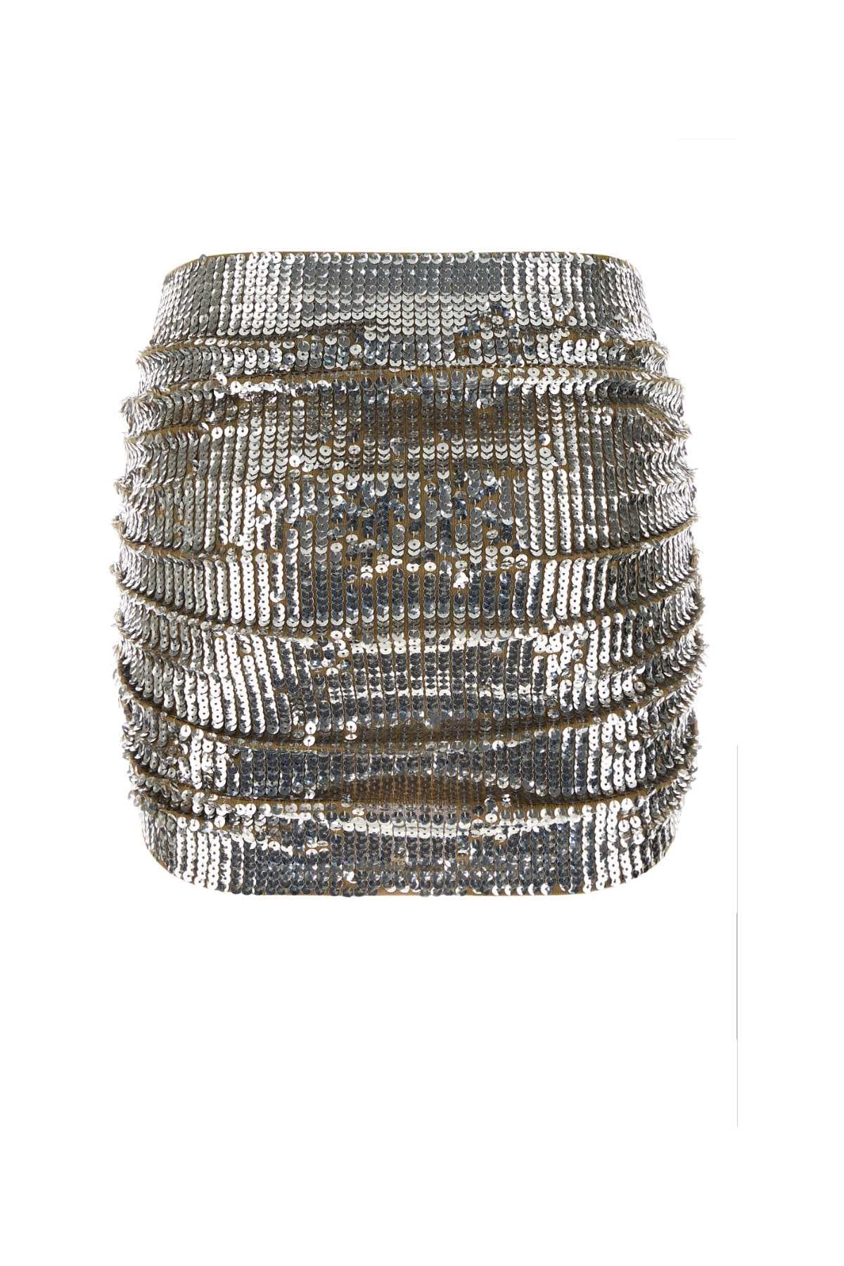 Embellished wool mini skirt - мініатюра 2