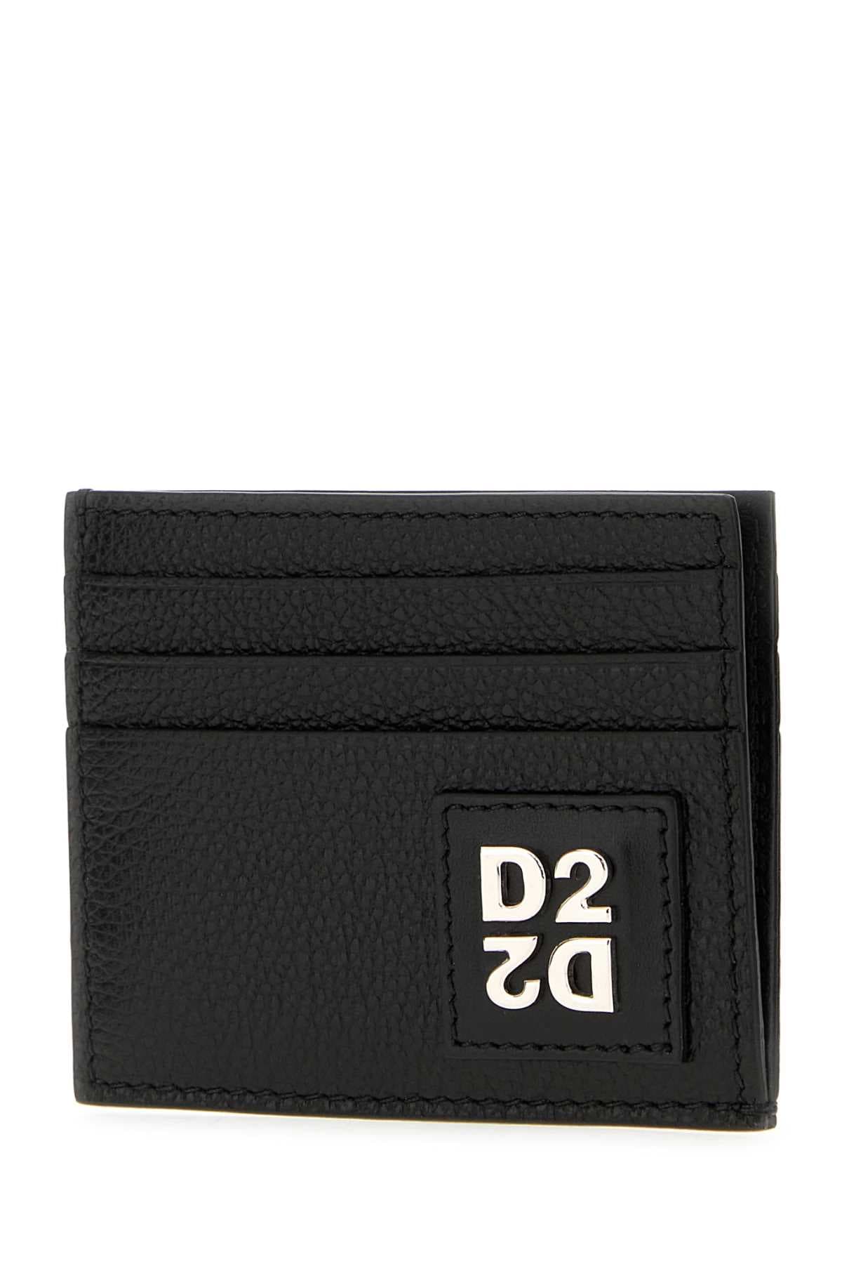 Black leather card holder - мініатюра 2