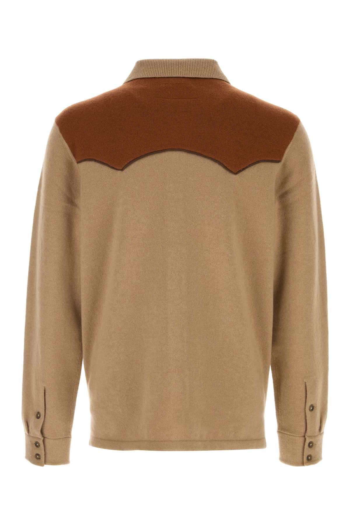 Cappuccino cashmere Western shirt - мініатюра 2
