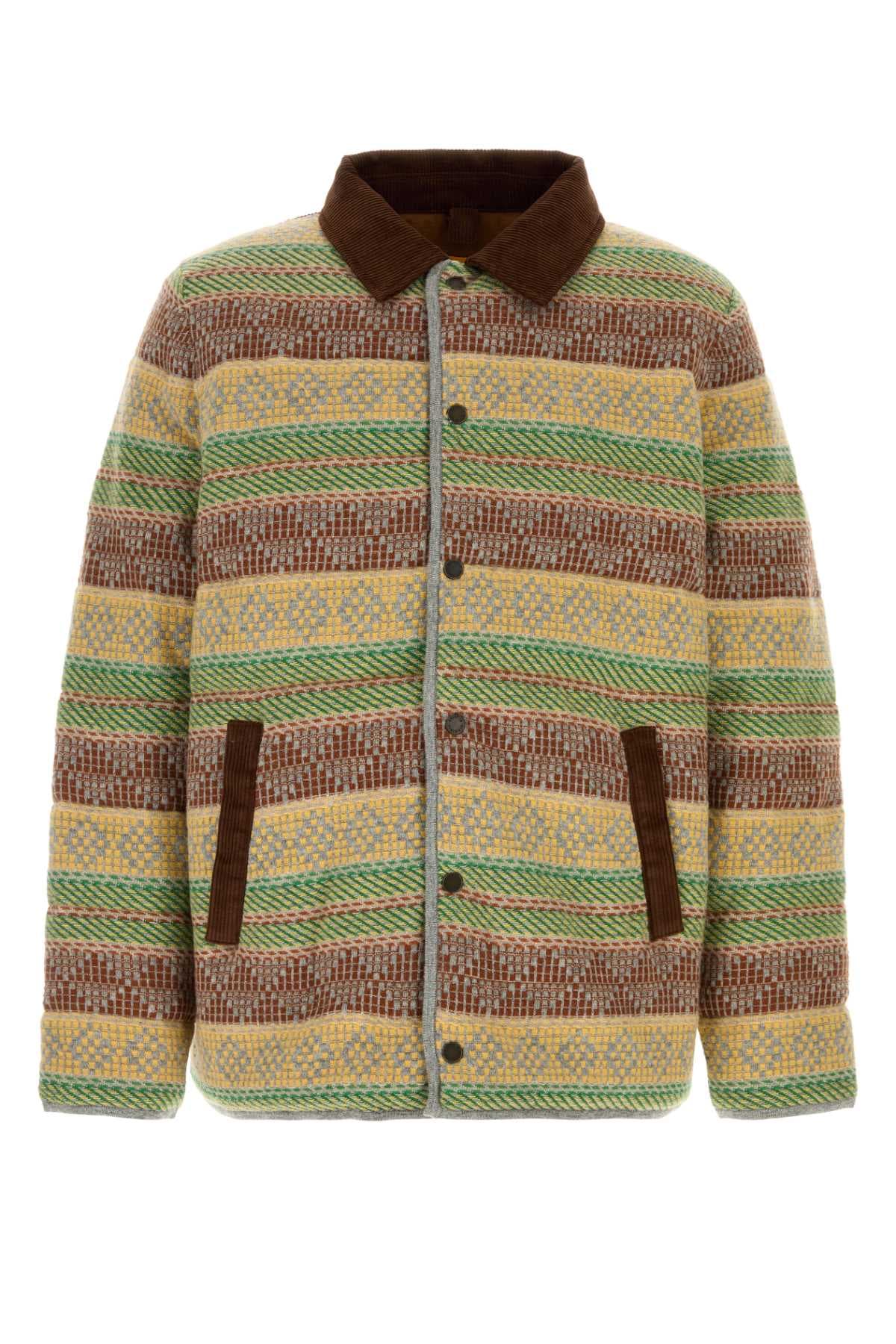 Multicolor wool blend Western Industry padded jacket