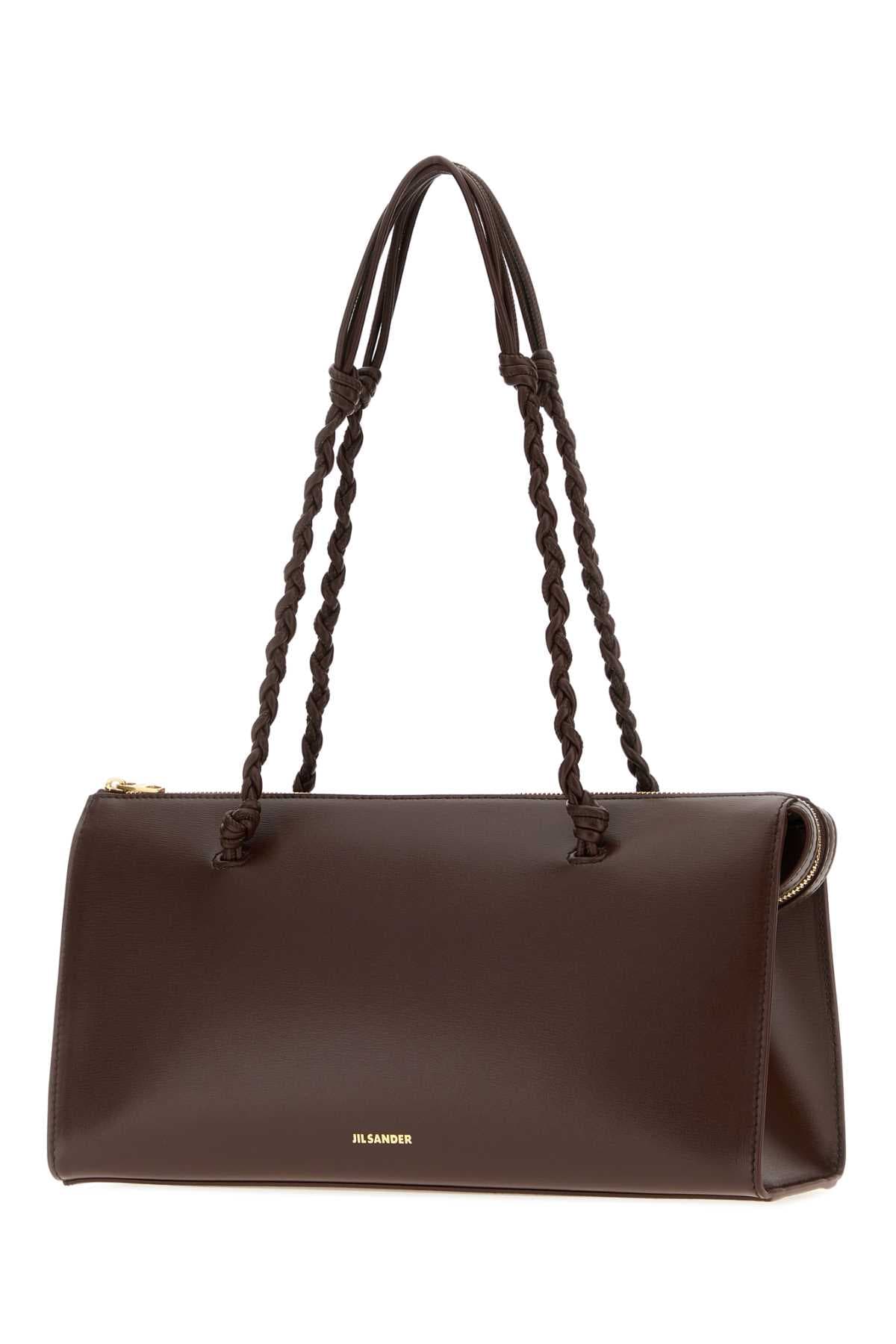 Chocolate leather Tangle Tent shoulder bag - мініатюра 2