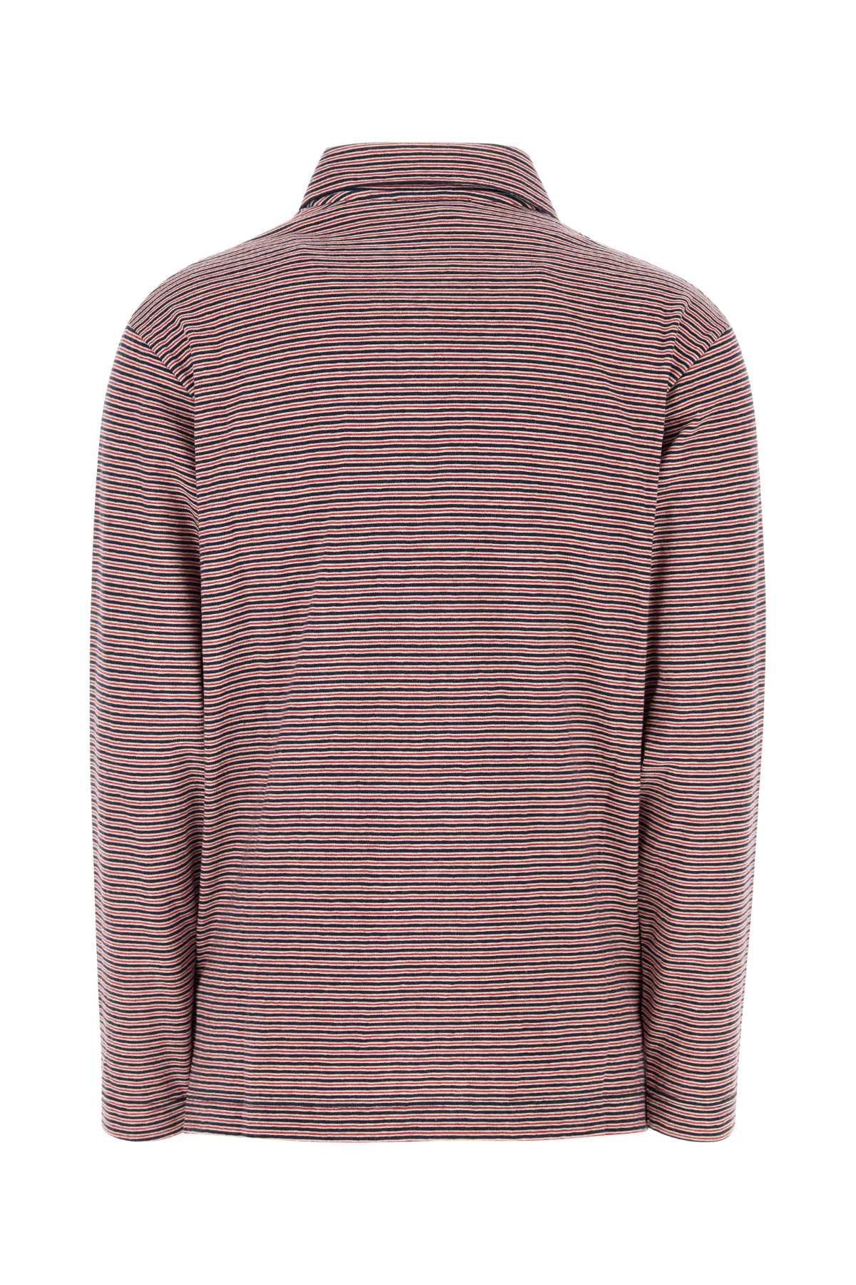 Embroidered cotton oversize polo shirt - мініатюра 2