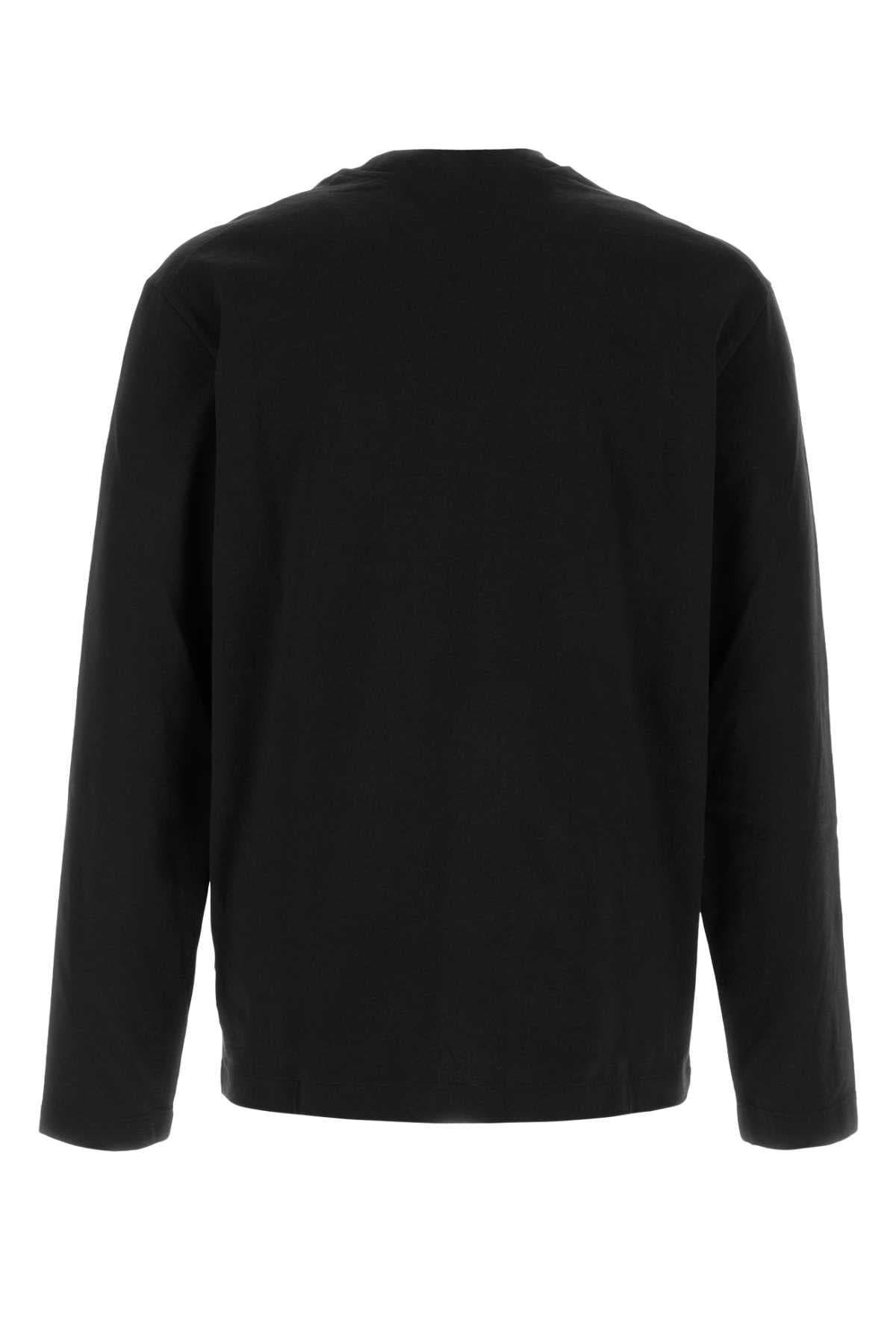 Black cotton t-shirt - мініатюра 2