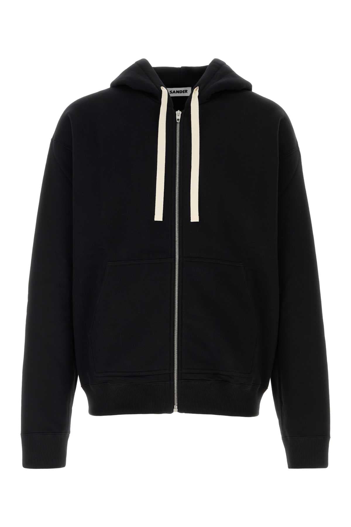 Black cotton sweatshirt