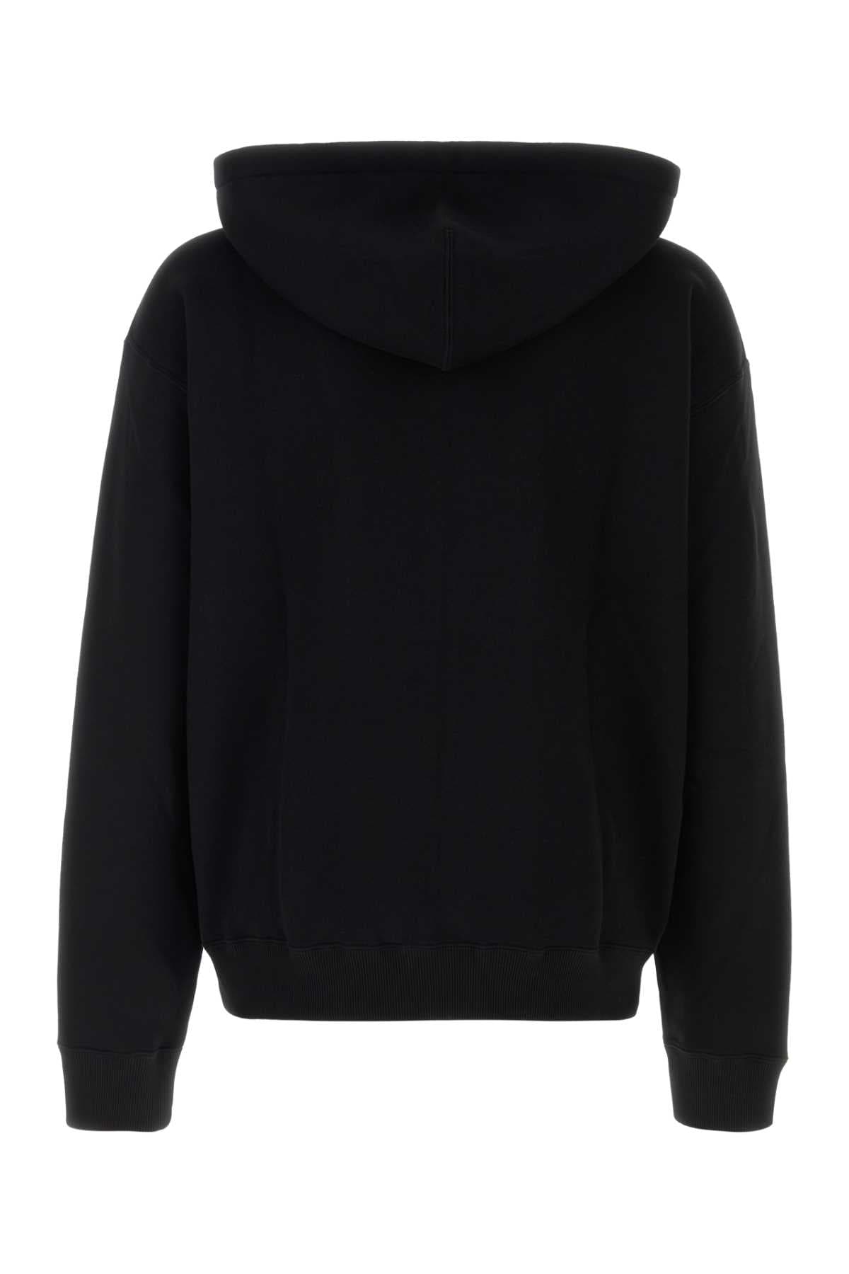 Black cotton sweatshirt - мініатюра 2