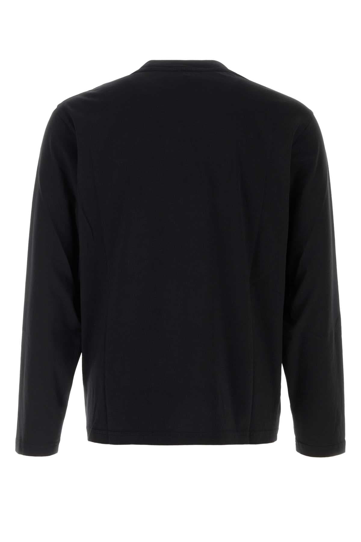 Black cotton t-shirt - мініатюра 2