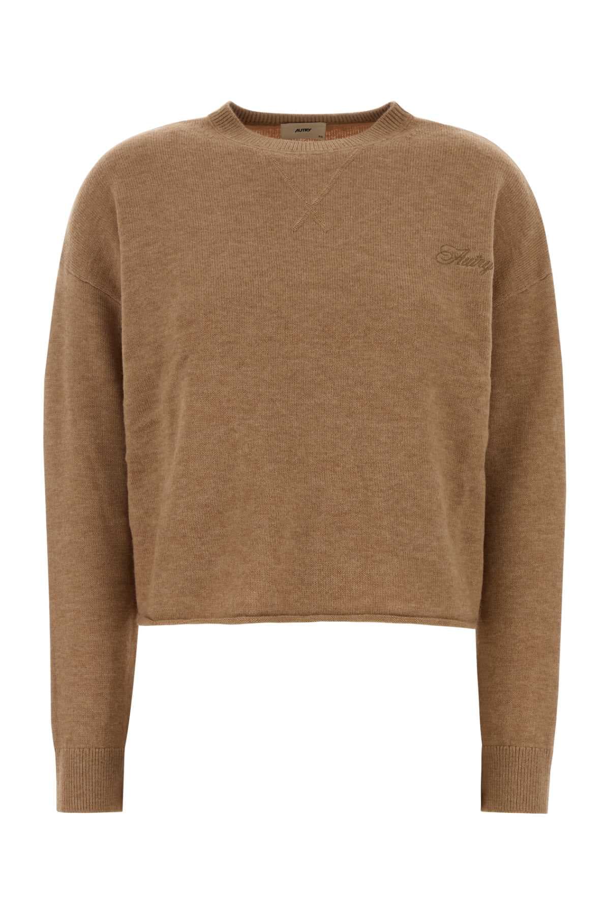 Camel wool blend sweater