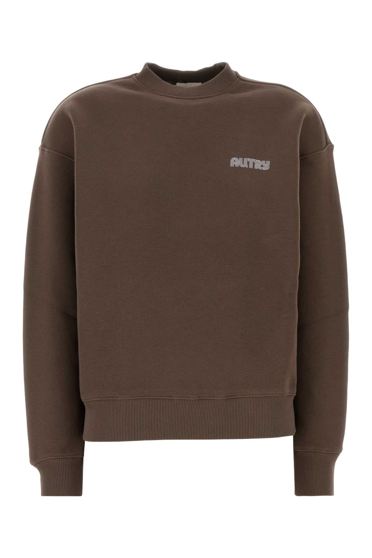Brown cotton sweatshirt